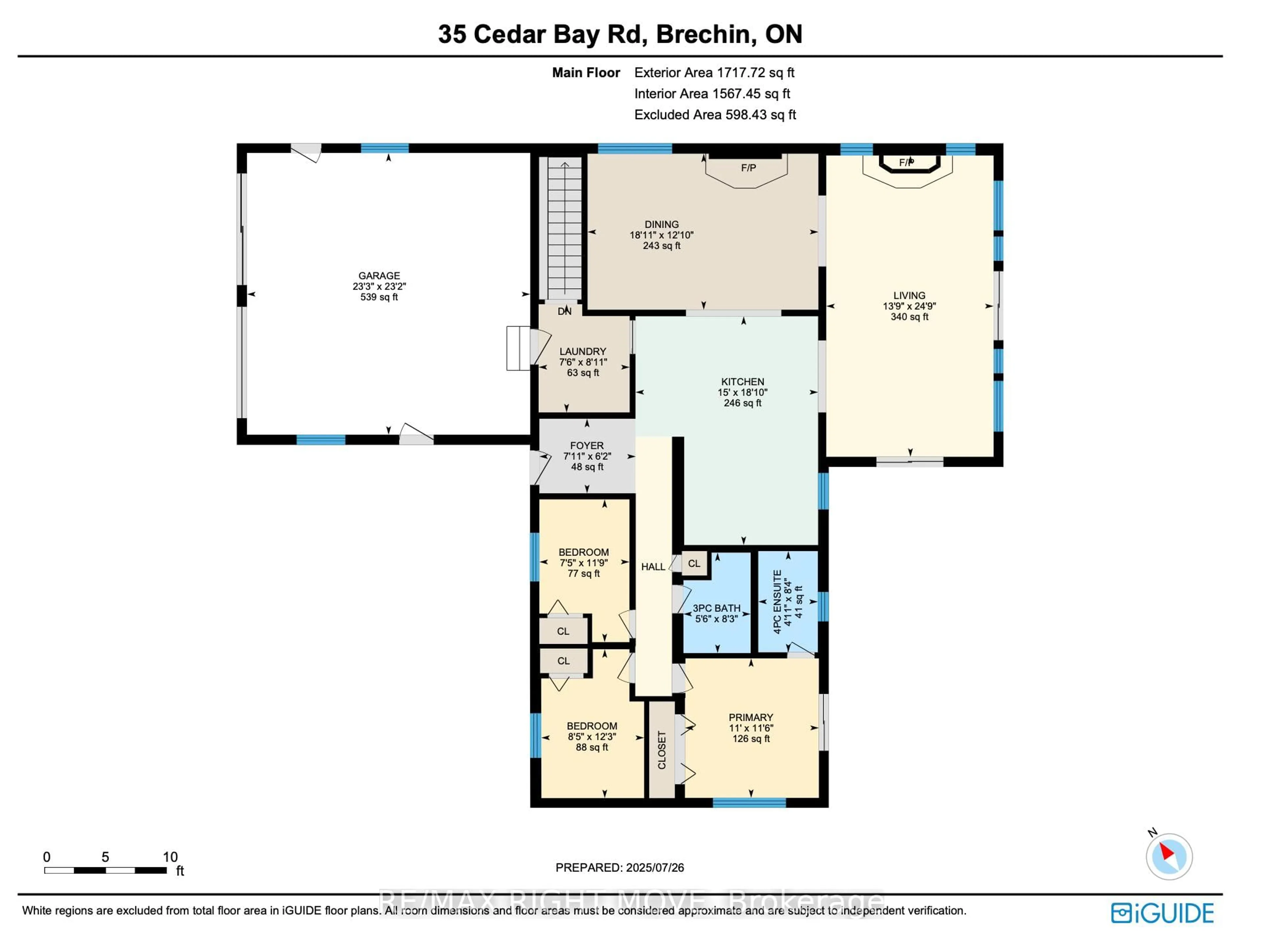 Floor plan for 35 Cedar Bay Rd, Kawartha Lakes Ontario L0K 1B0
