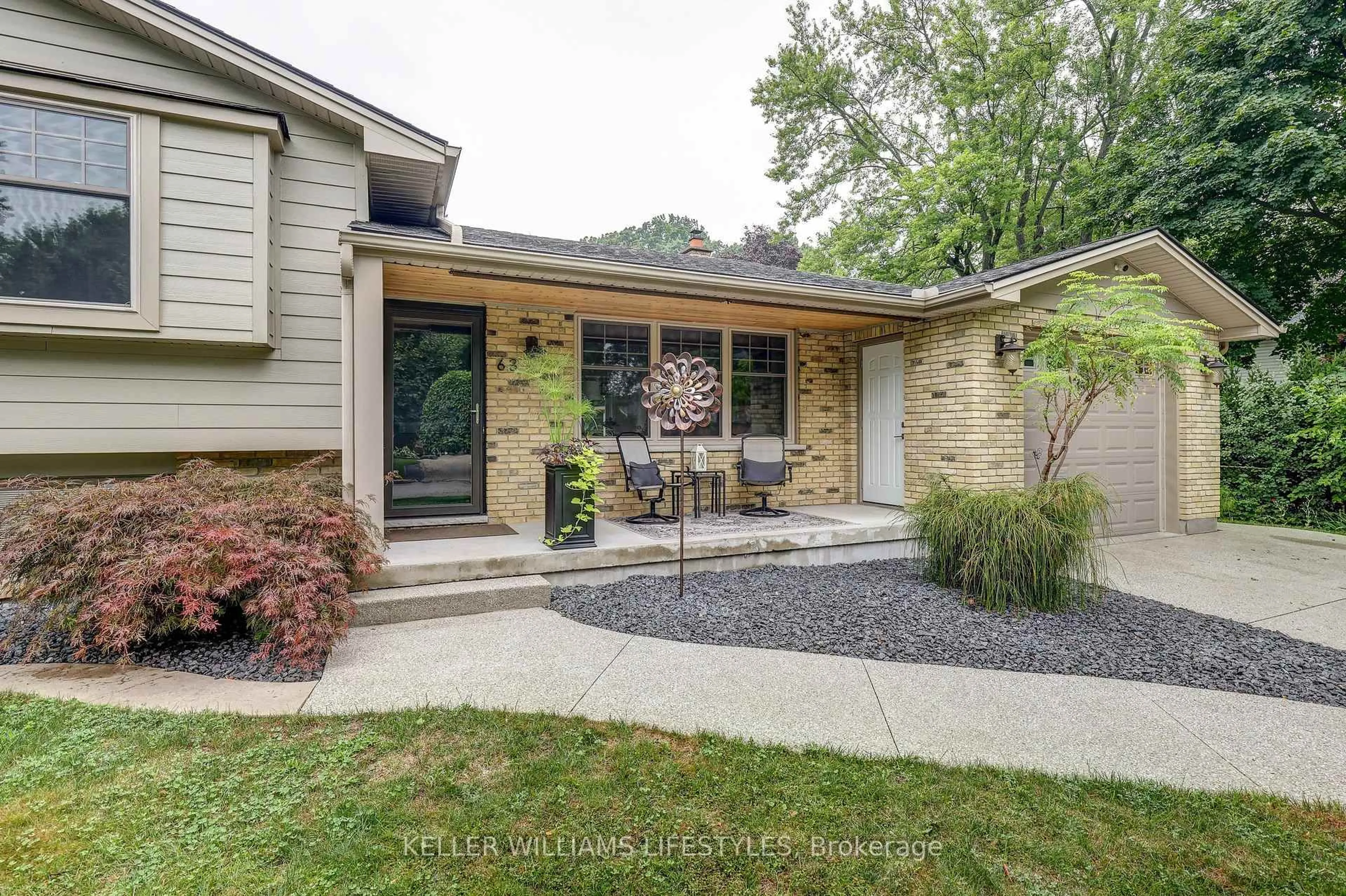 Home with brick exterior material, street for 63 PARK LANE Cres, London South Ontario N6K 2V1