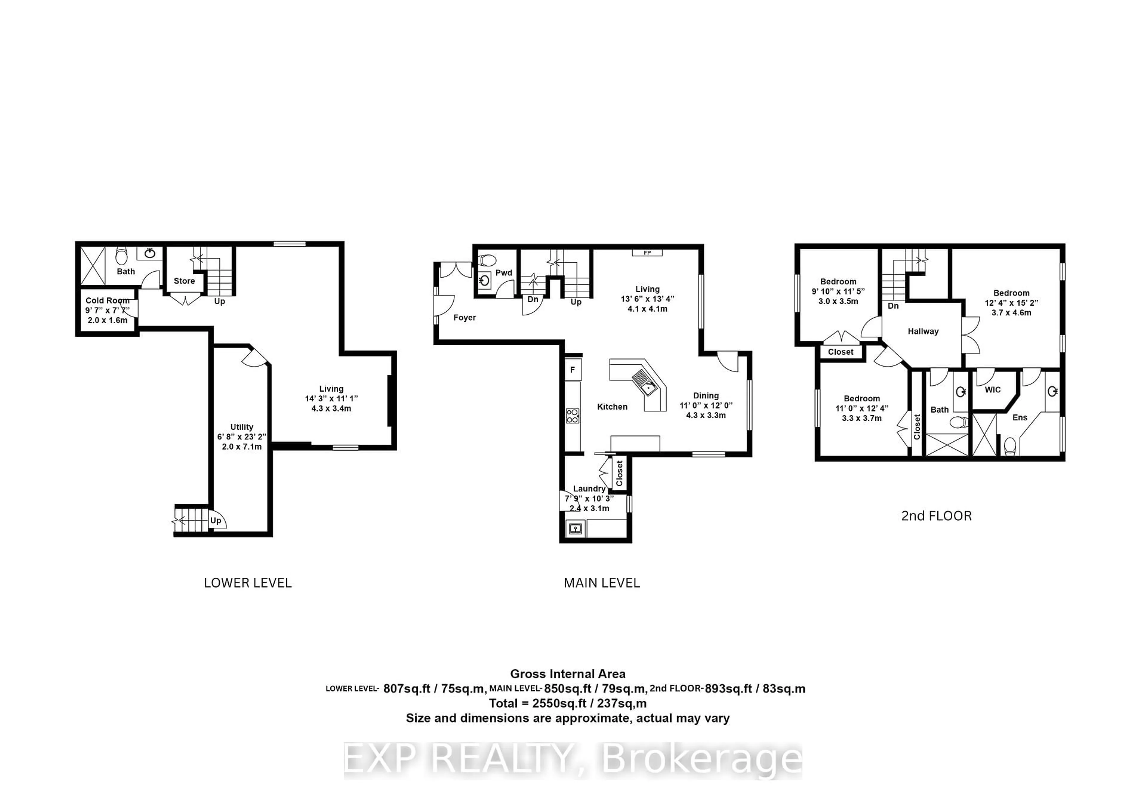 Floor plan for 5 Oliver Cres, Zorra Ontario N0M 2M0