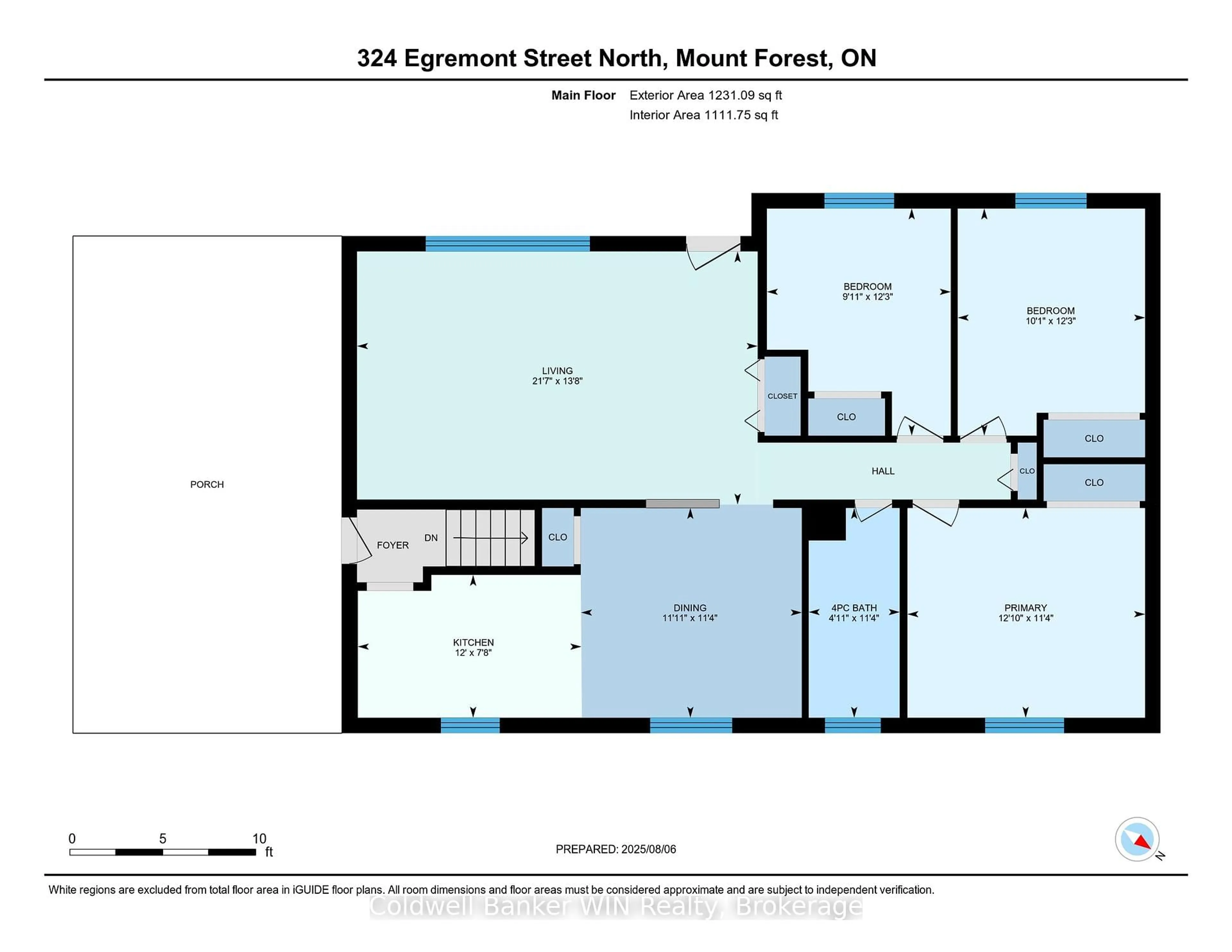Floor plan for 324 Egremont St, Wellington North Ontario N0G 2L2