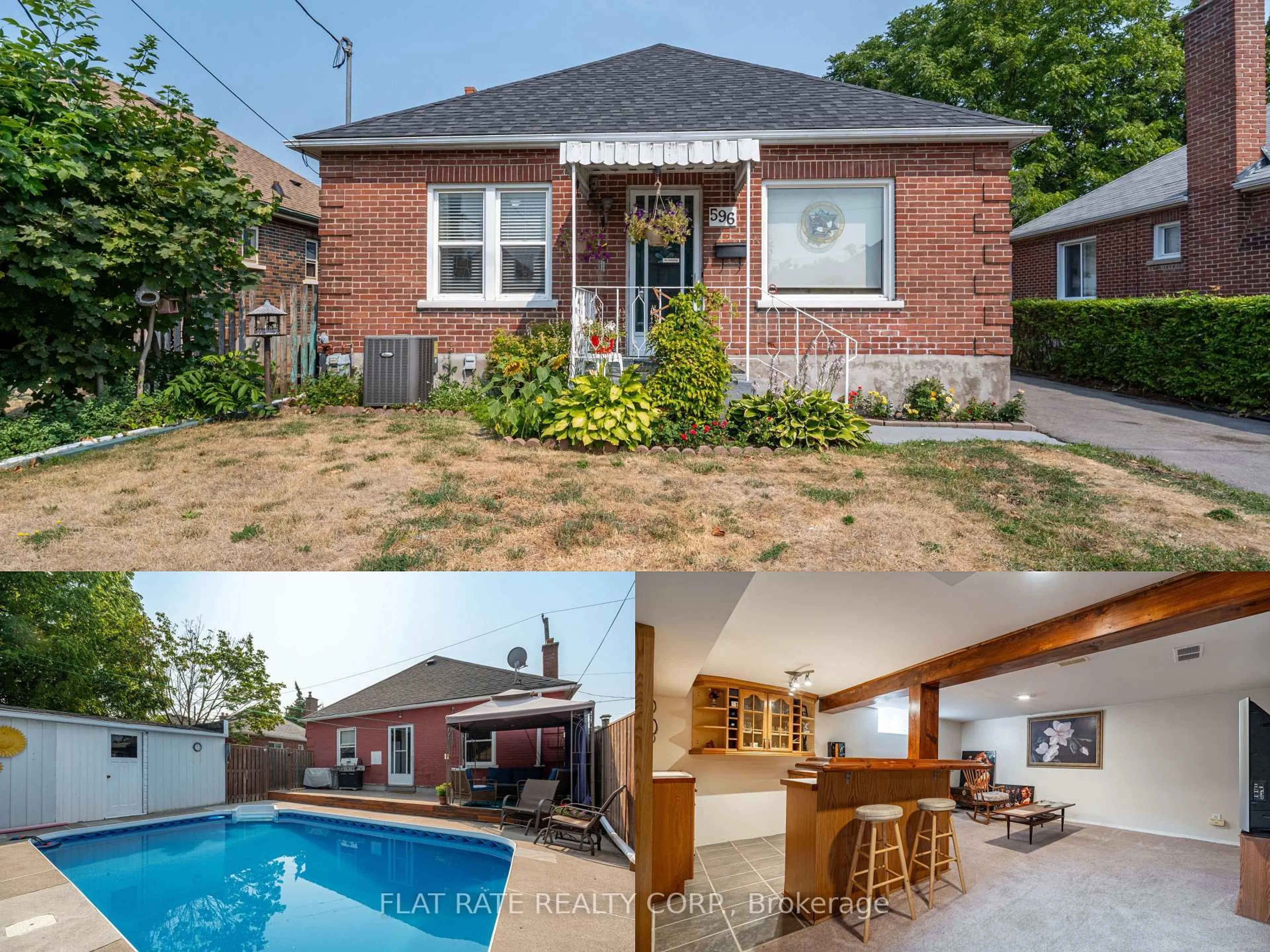 Home with brick exterior material, street for 596 McCannan Ave, Peterborough Central Ontario K9J 4J6