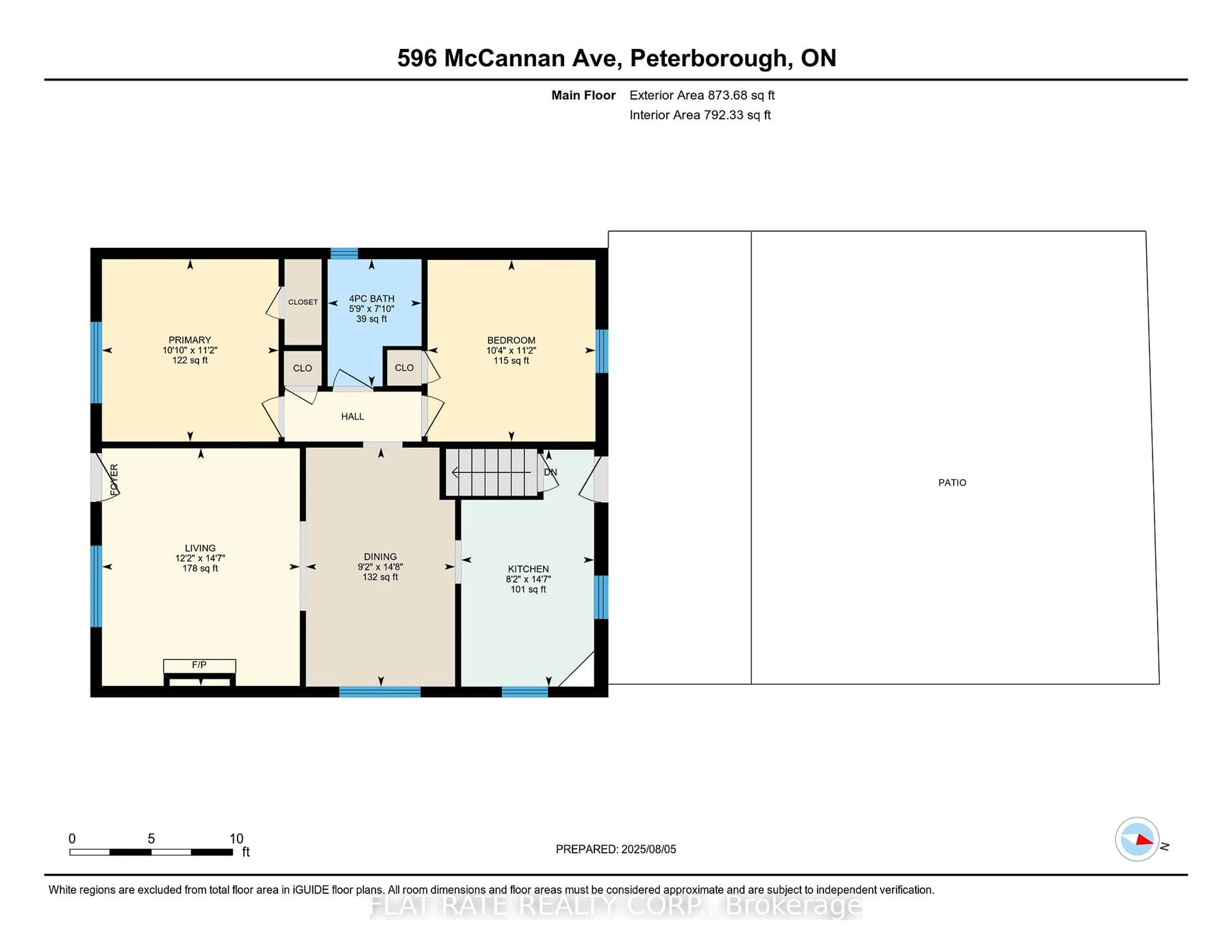 Floor plan for 596 McCannan Ave, Peterborough Central Ontario K9J 4J6