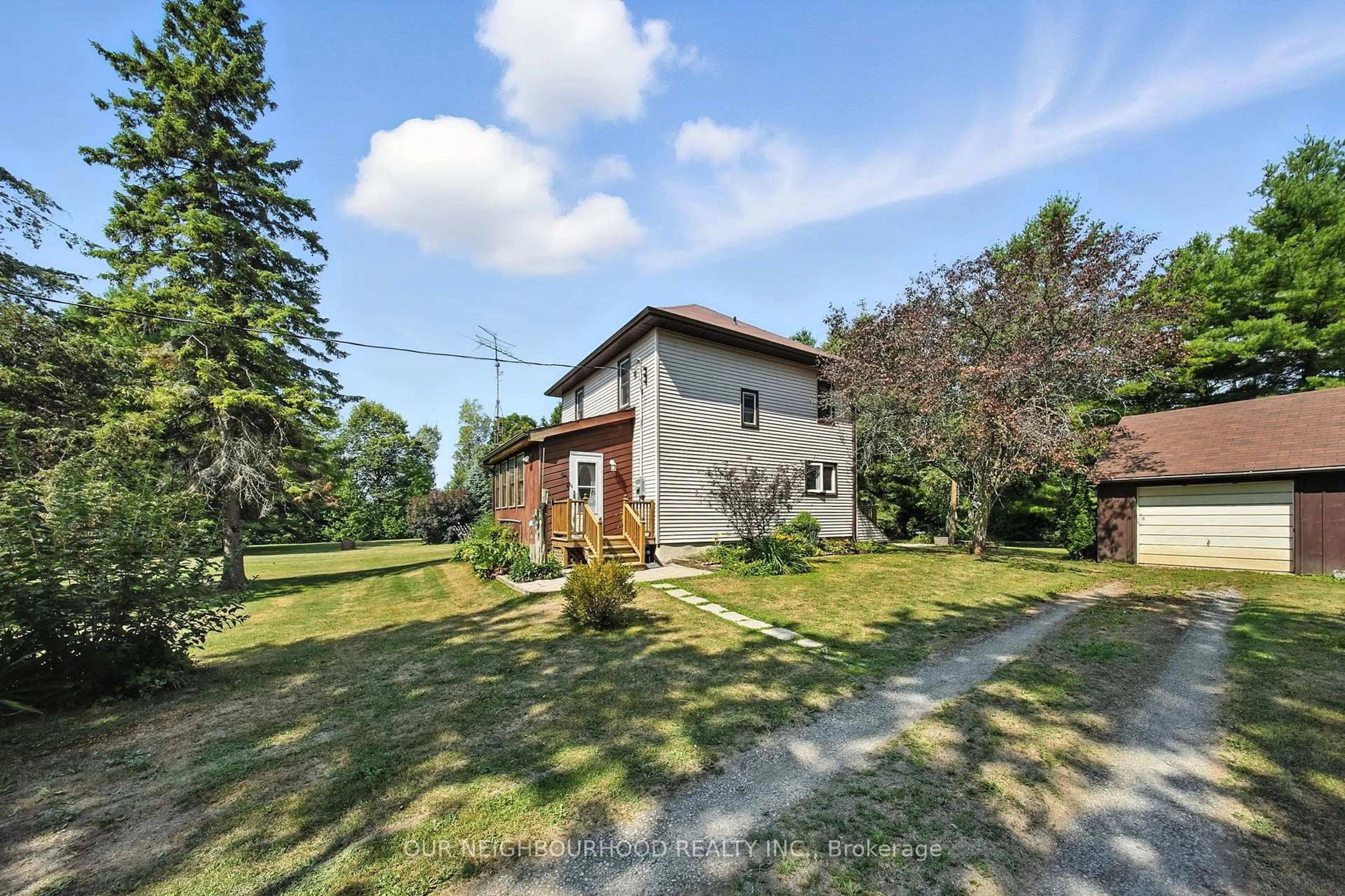 A pic from outside/outdoor area/front of a property/back of a property/a pic from drone, unknown for 146 Barnum House Rd, Alnwick/Haldimand Ontario K0K 2G0
