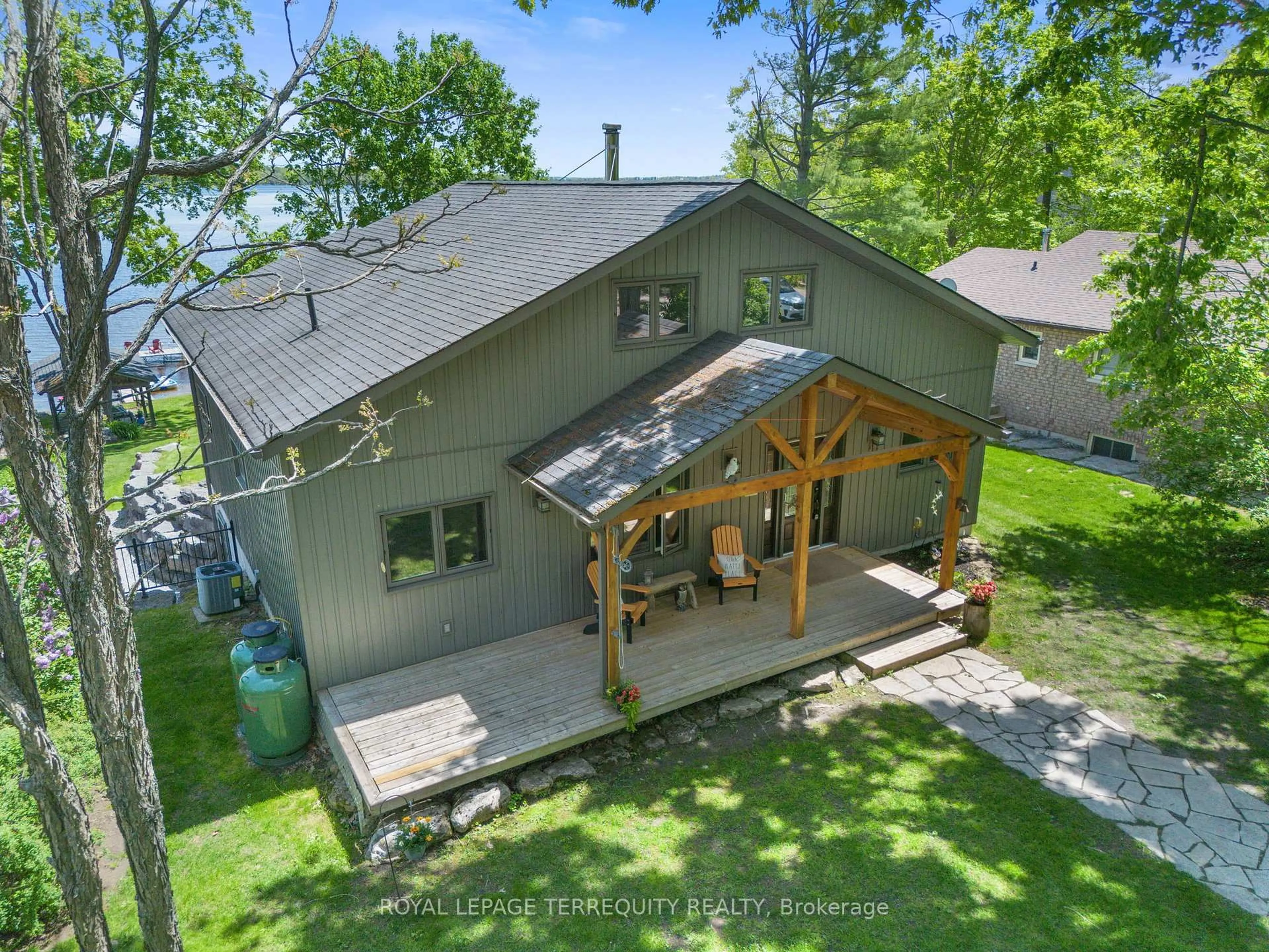 A pic from outside/outdoor area/front of a property/back of a property/a pic from drone, unknown for 18 Miller Rd, Kawartha Lakes Ontario K0M 1N0