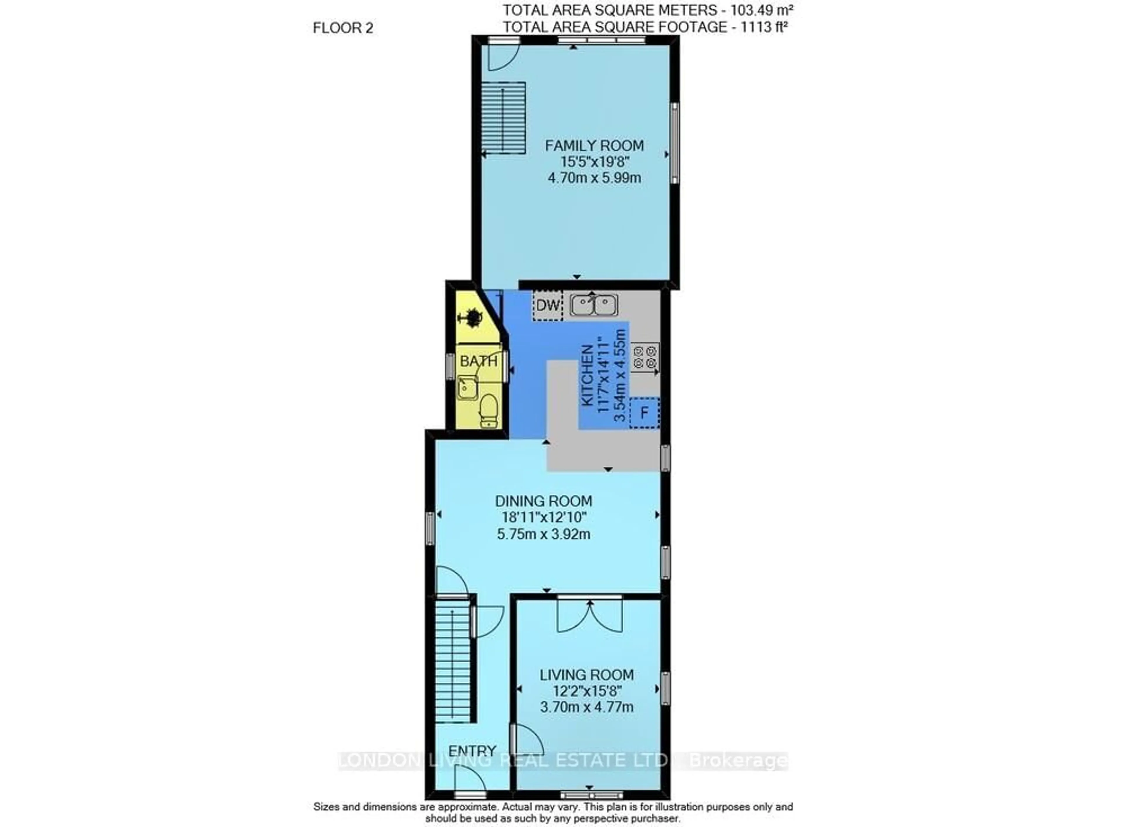 Floor plan for 49 Askin St, London South Ontario N6C 1E5