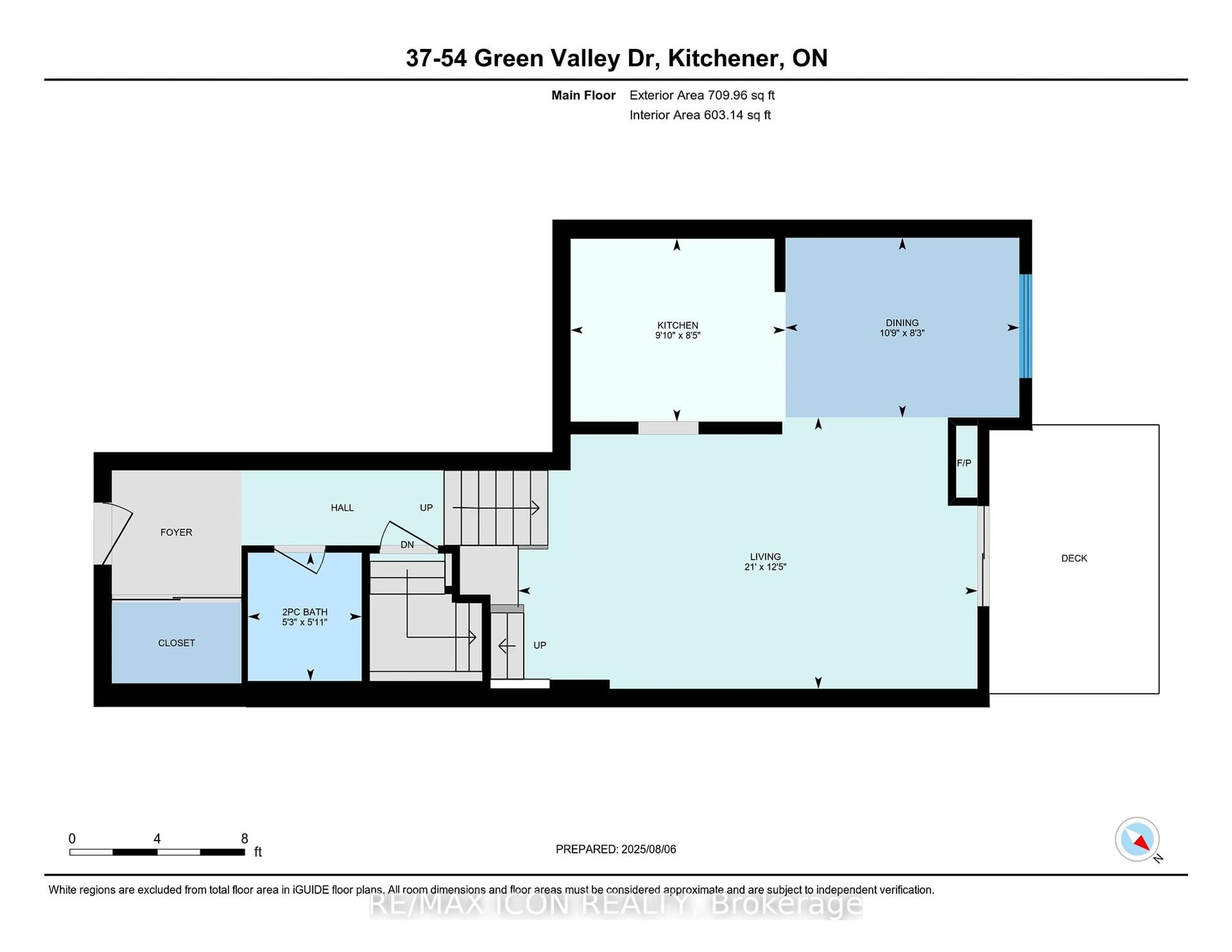 Floor plan for 54 Green Valley Dr #37, Kitchener Ontario N2P 2A1