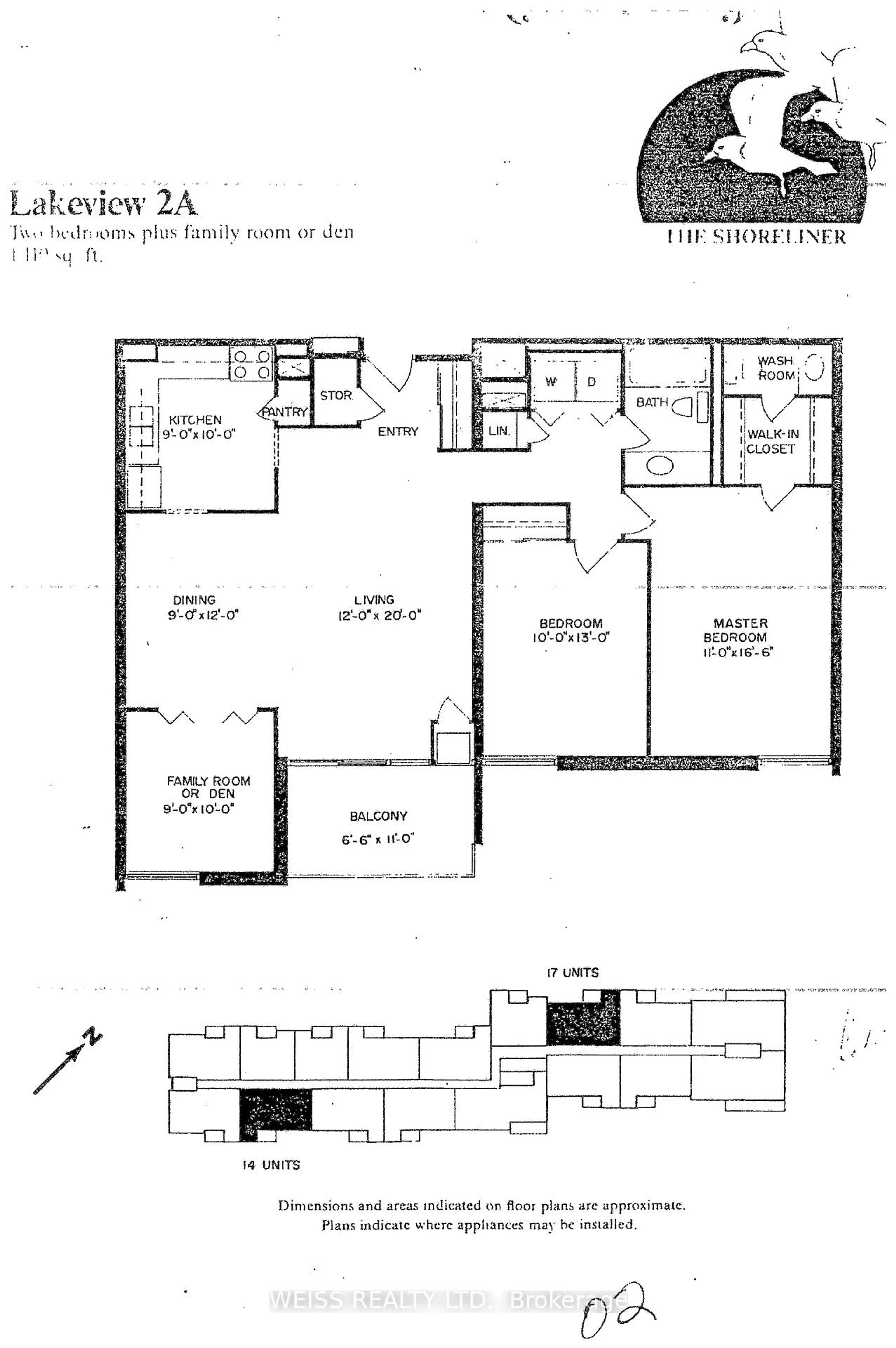Floor plan for 500 Green Rd #402, Hamilton Ontario L8E 3M6