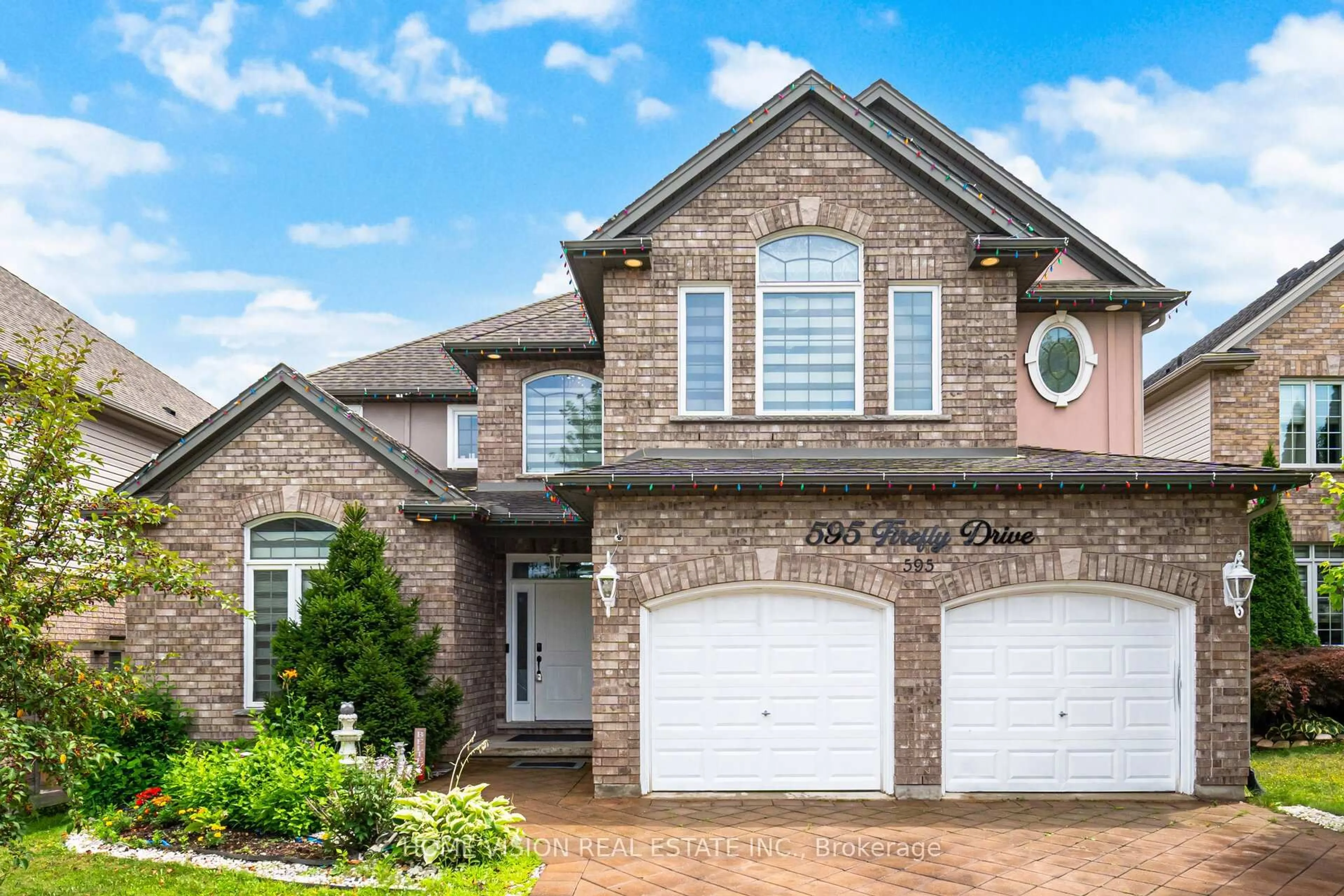 Home with brick exterior material, street for 595 Firefly Dr, London North Ontario N5X 0E2