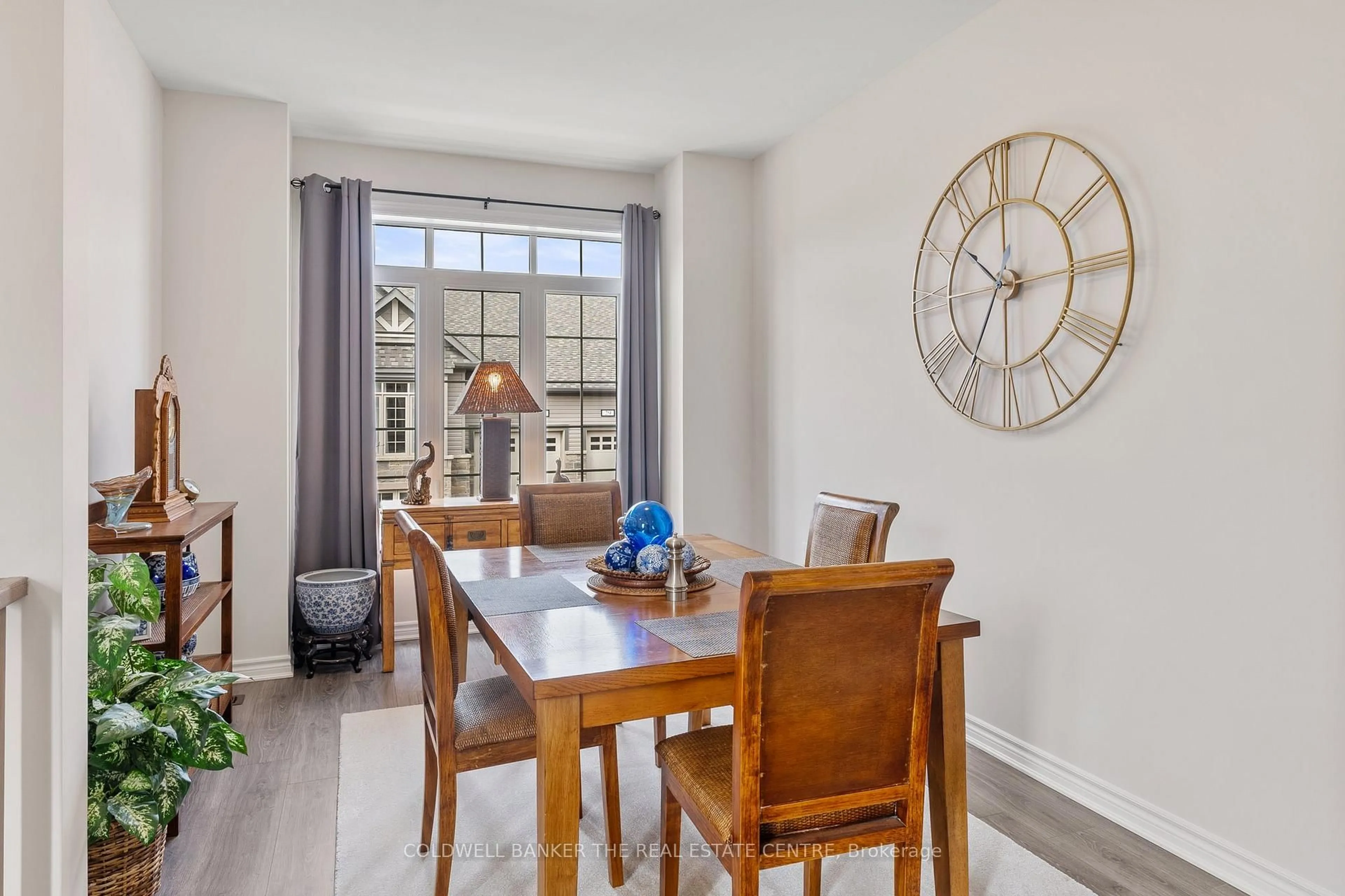 Dining room, wood/laminate floor for 17 Lakewood Cres #38, Kawartha Lakes Ontario K0M 1A0