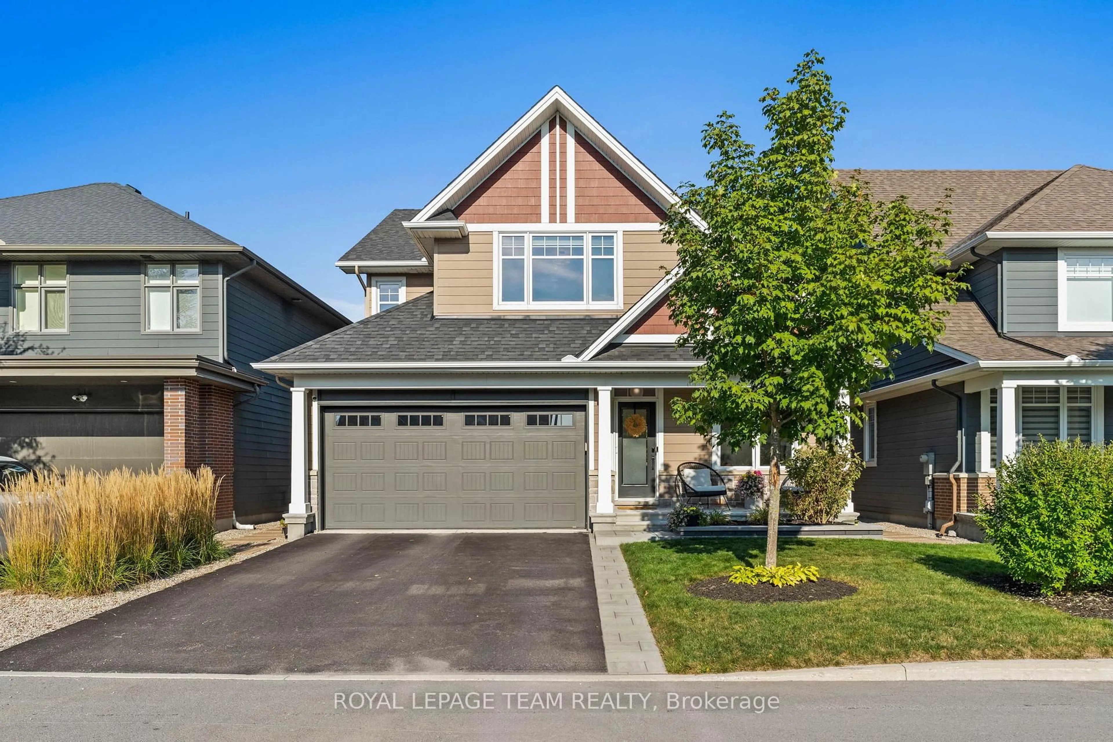 Home with vinyl exterior material, street for 108 Lochhouse Walk, Ottawa Ontario K2J 6A3