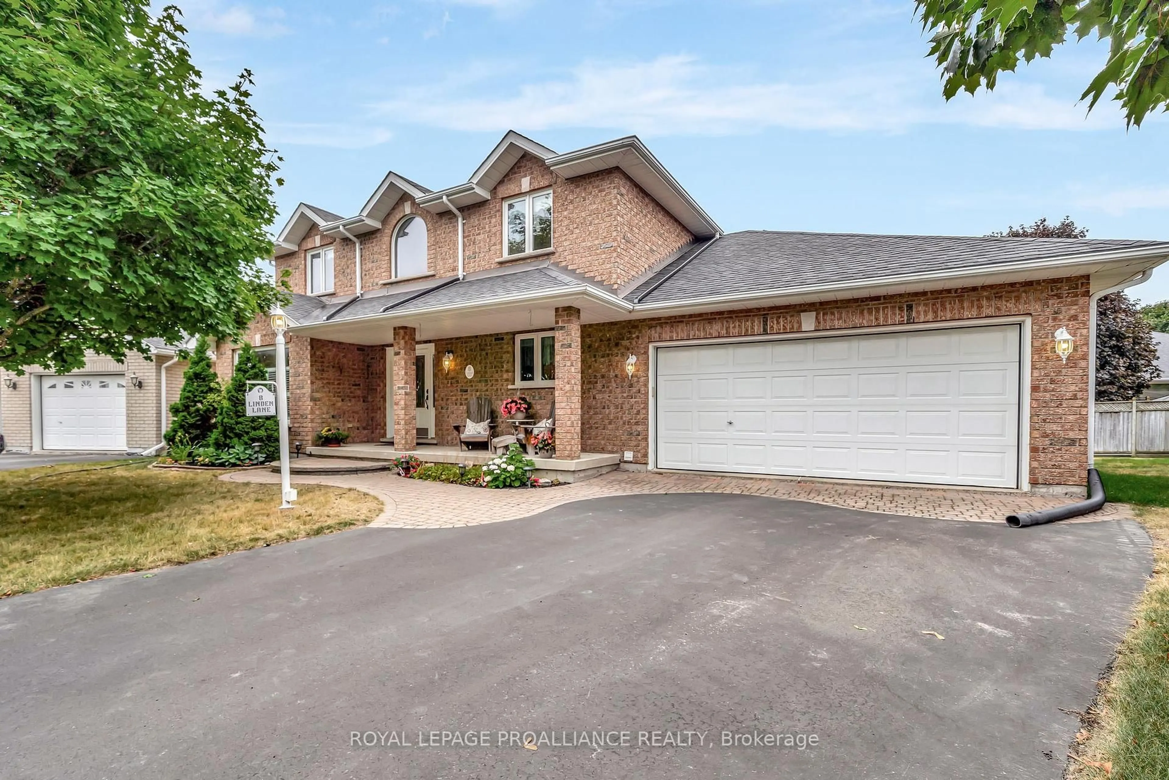Home with brick exterior material, street for 8 Linden Lane, Belleville Ontario K8N 5W9