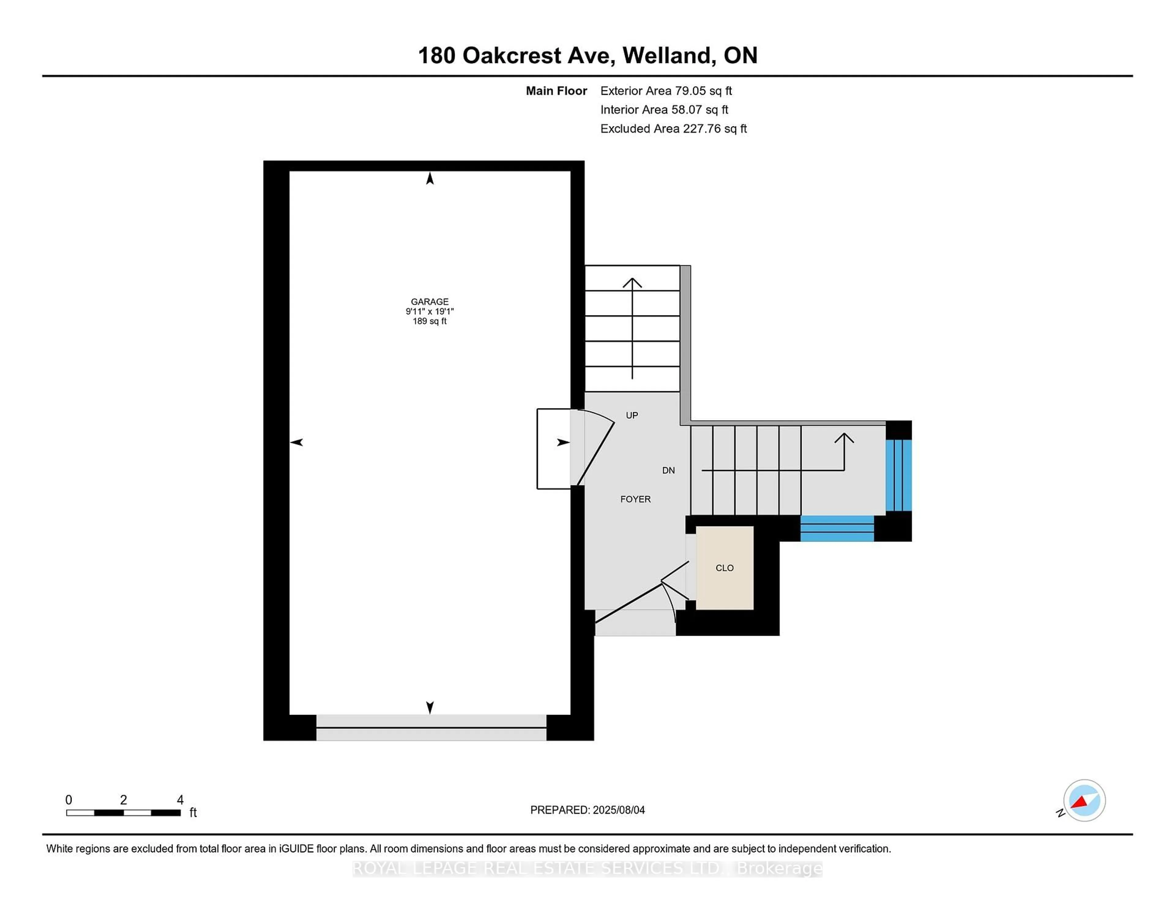 Floor plan for 180 Oakcrest Ave, Welland Ontario L3C 7K3