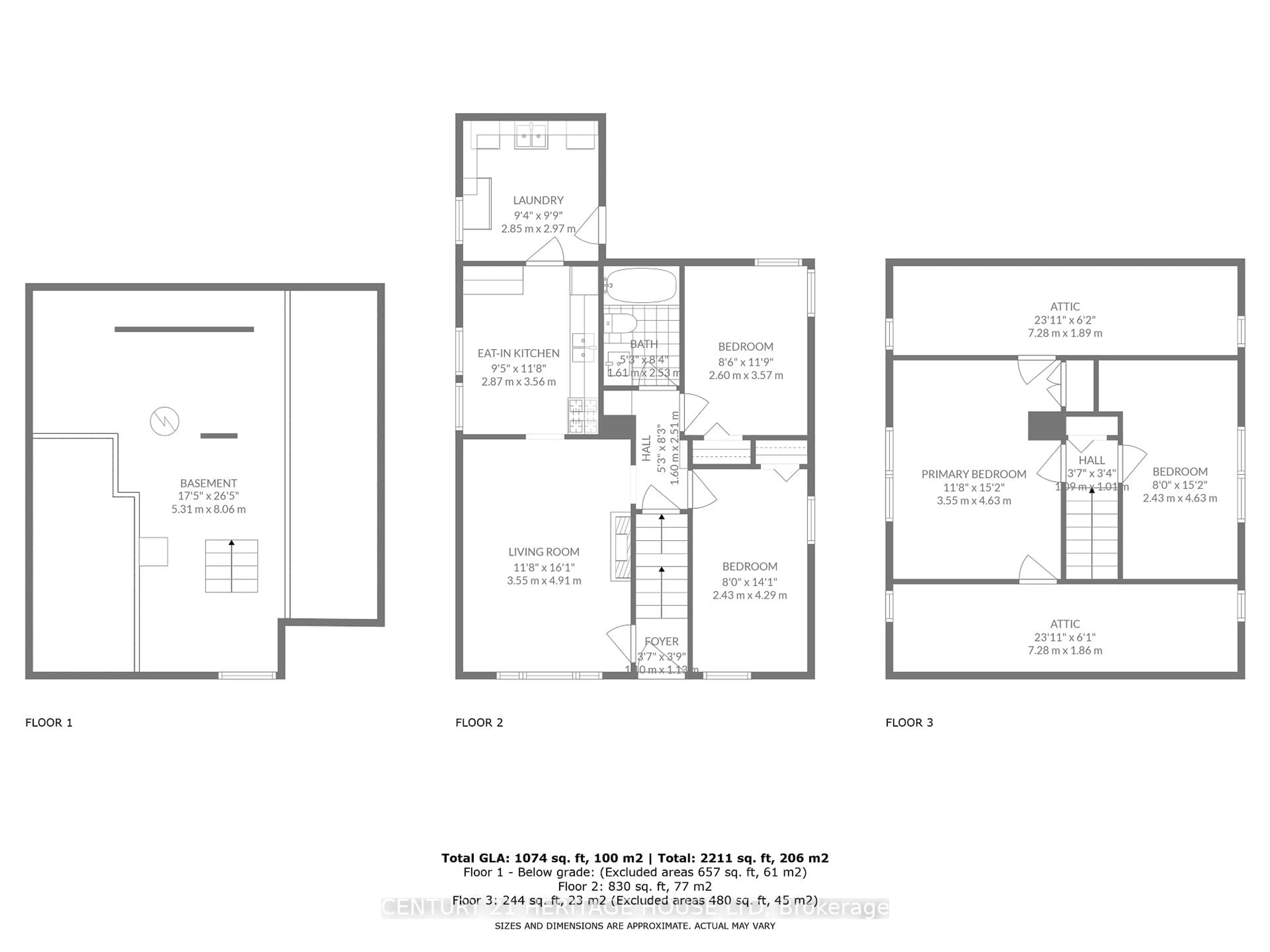 Floor plan for 25 East 33rd St, Hamilton Ontario L8V 3S9