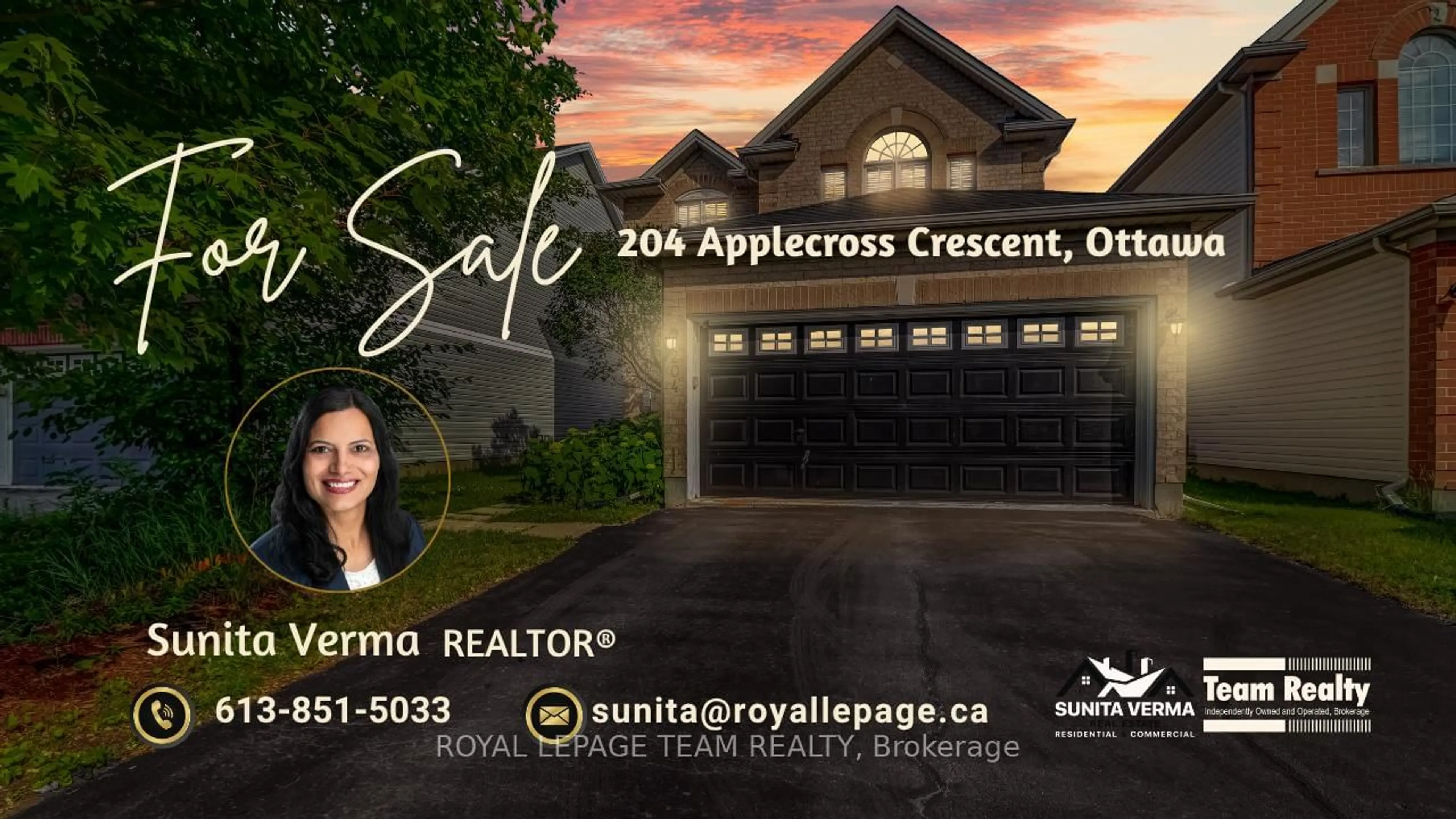 Unknown for 204 Applecross Cres, Ottawa Ontario K2K 0C7