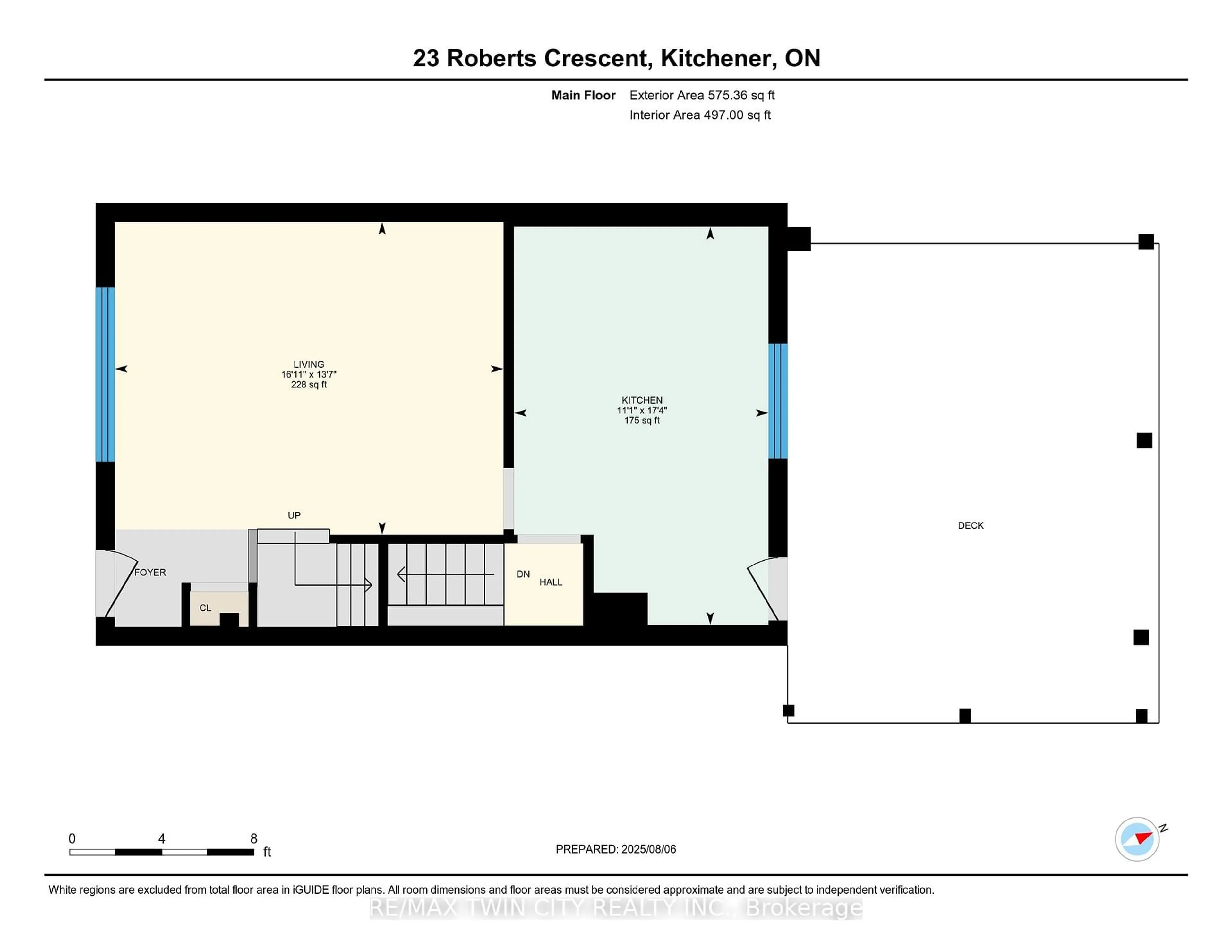 Floor plan for 23 Roberts Cres, Kitchener Ontario N2E 1A6