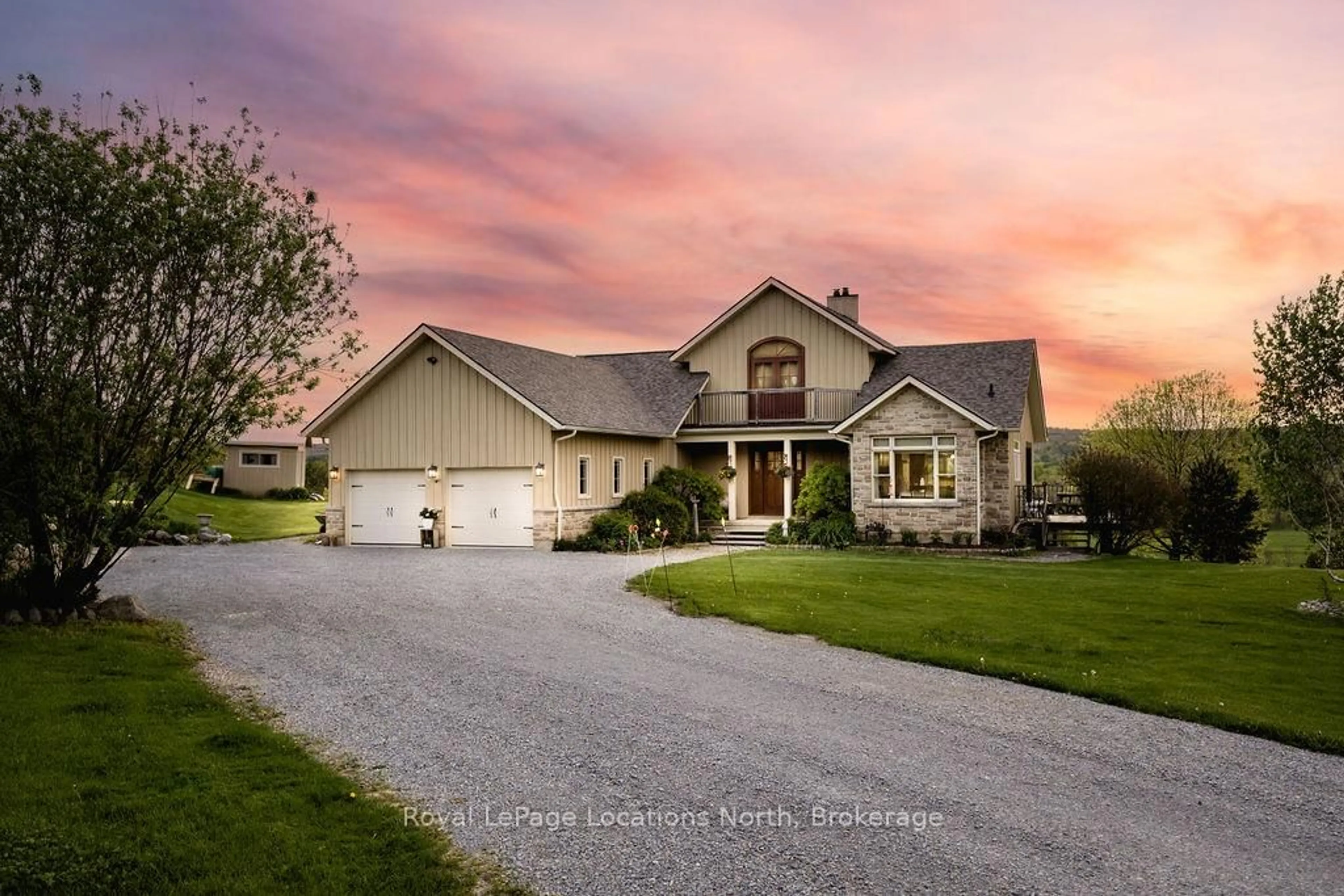 Home with vinyl exterior material, street for 236254 Grey 13 Rd, Grey Highlands Ontario N0C 1G0