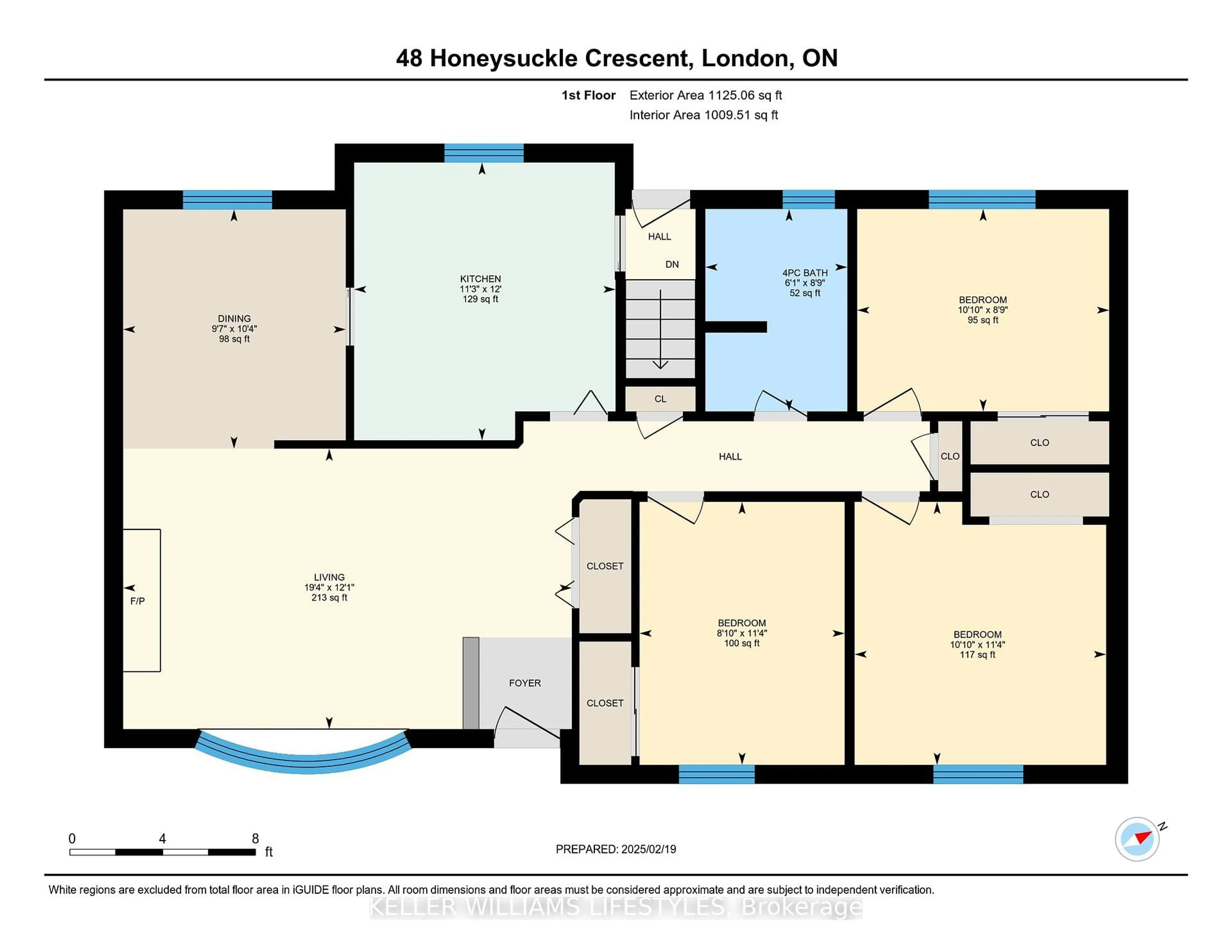 Floor plan for 48 Honeysuckle Cres, London East Ontario N5Y 4P4