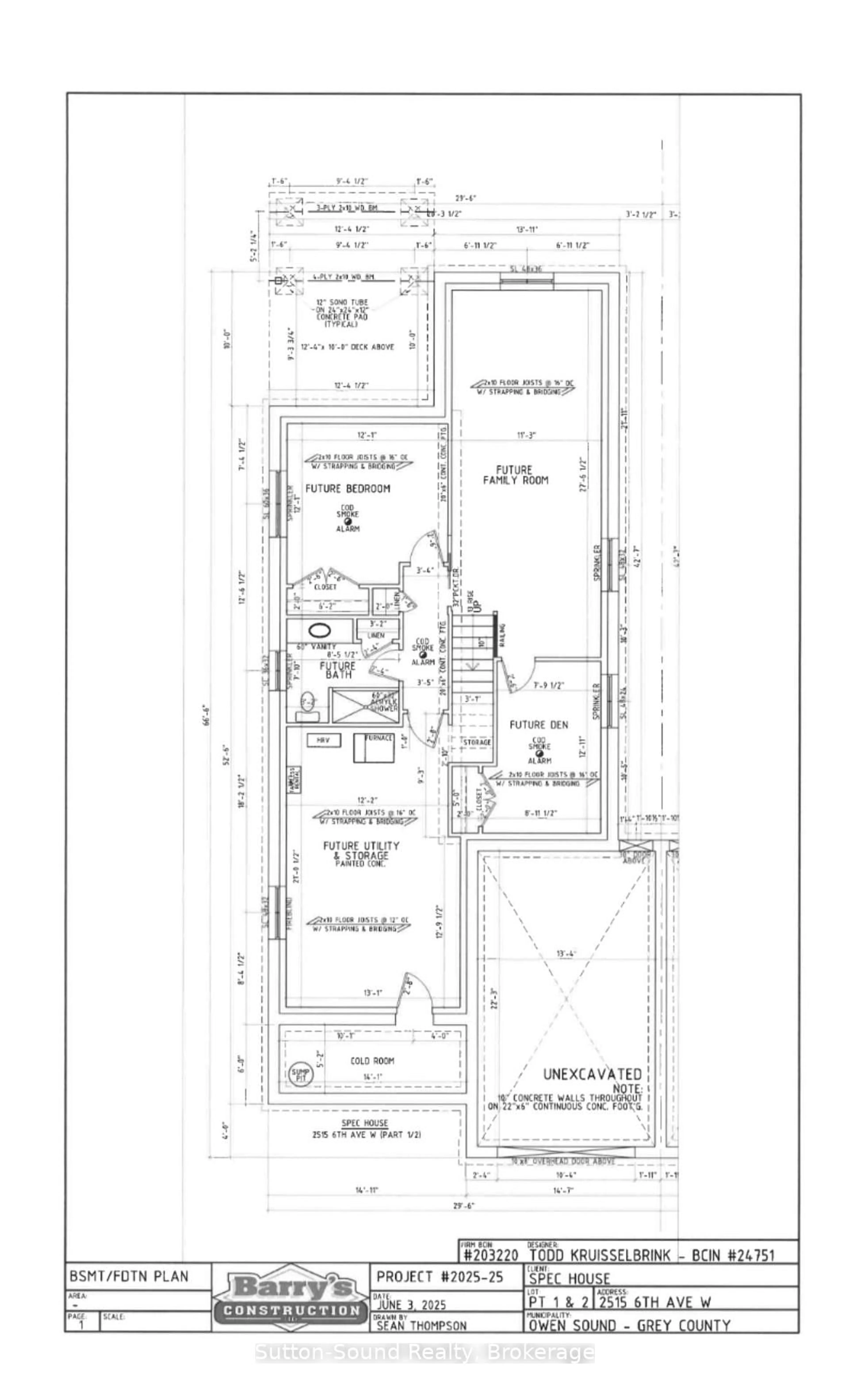 Floor plan for 2515 6th Ave, Owen Sound Ontario N4K 5J7