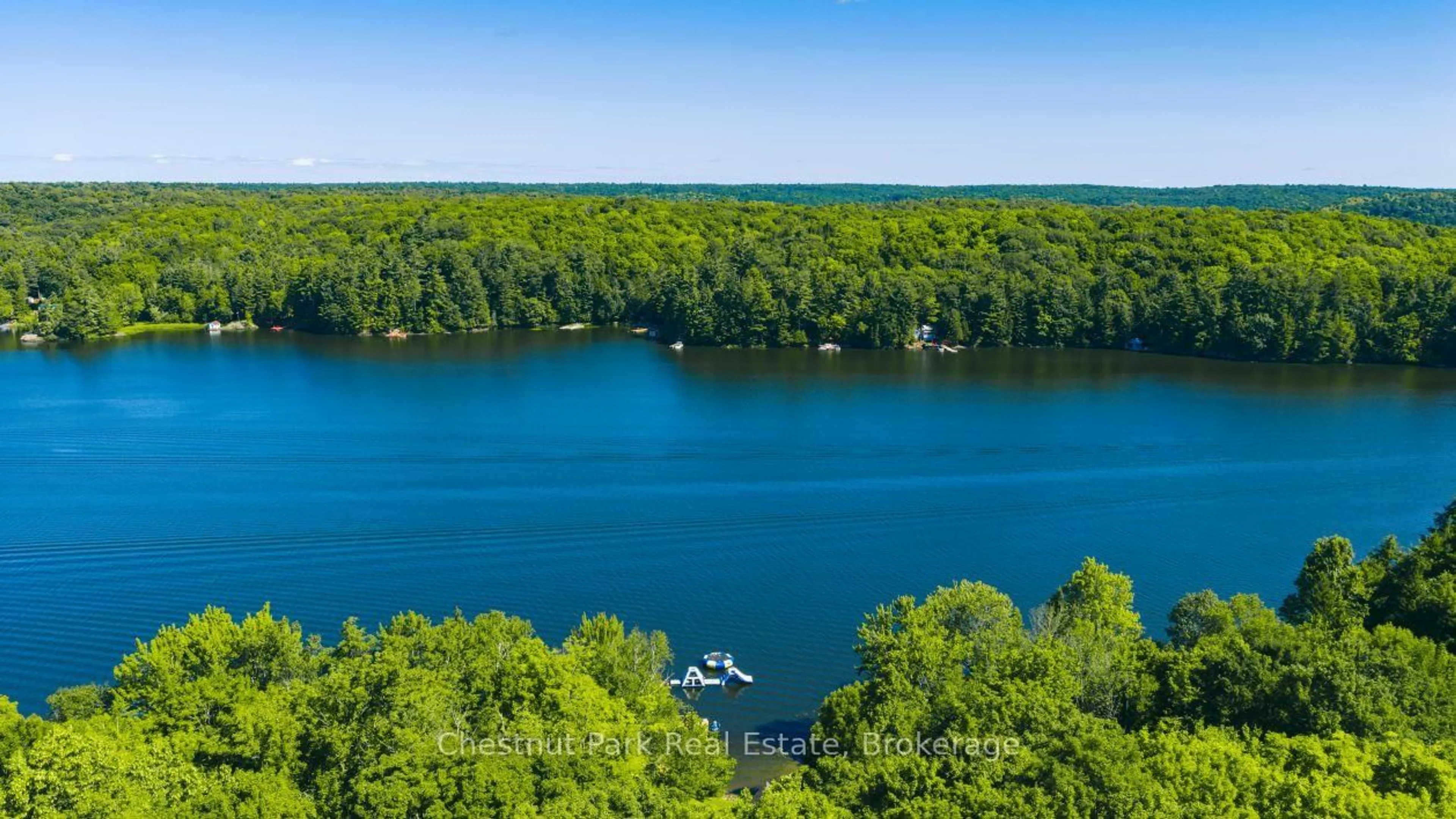 A pic from outside/outdoor area/front of a property/back of a property/a pic from drone, water/lake/river/ocean view for 1234 Shea Rd #2, Muskoka Lakes Ontario P0B 1M0