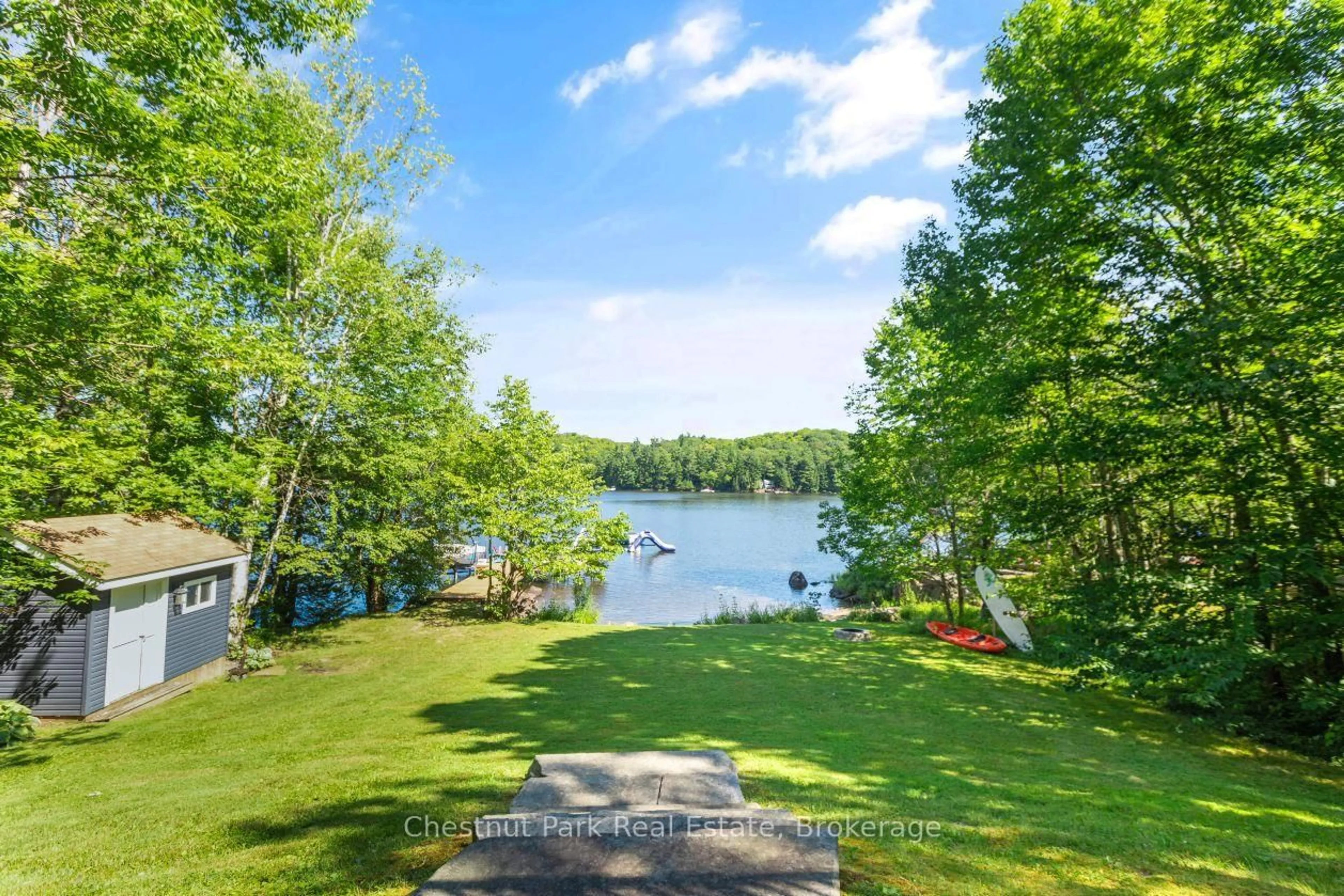 Patio, water/lake/river/ocean view for 1234 Shea Rd #2, Muskoka Lakes Ontario P0B 1M0