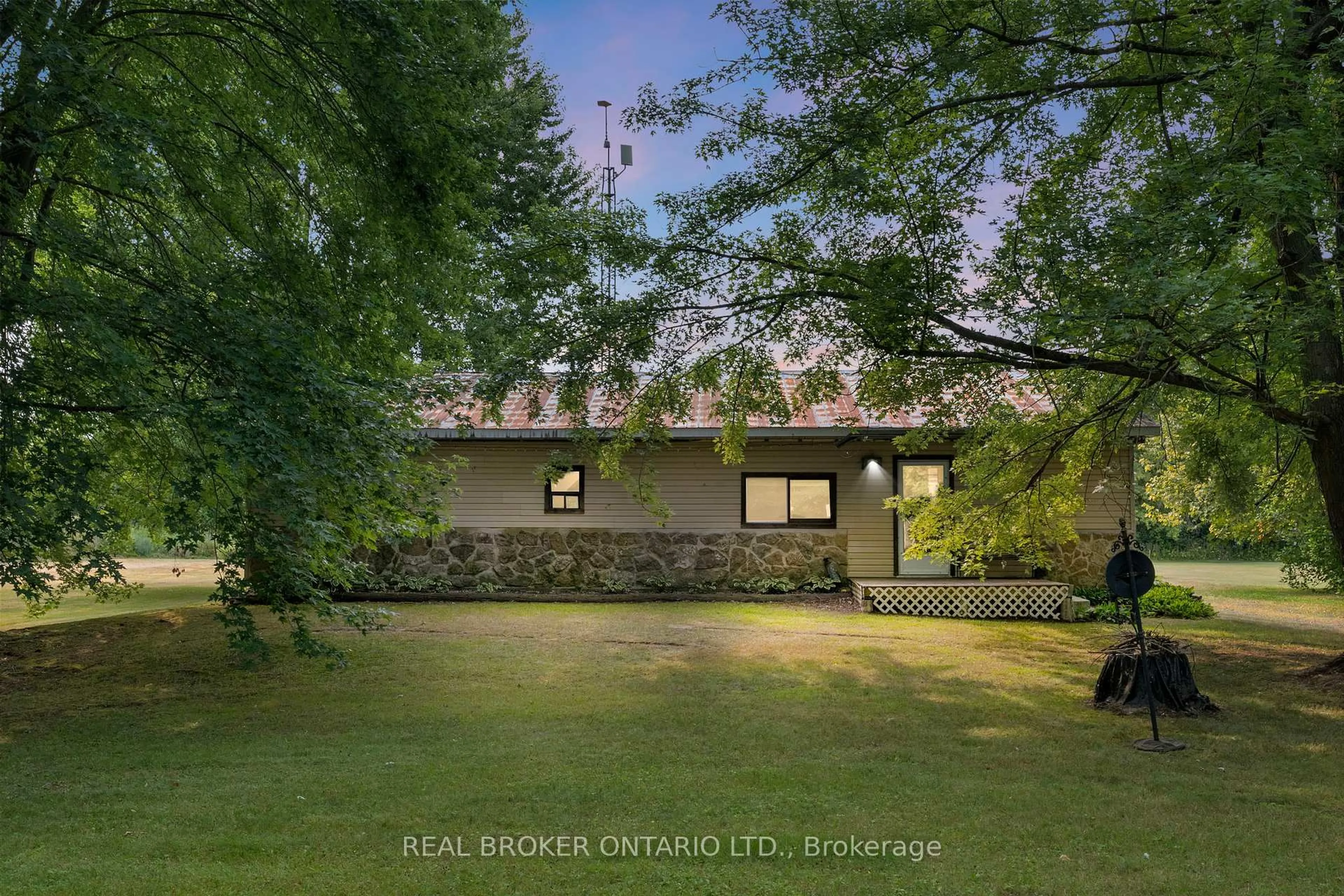 A pic from outside/outdoor area/front of a property/back of a property/a pic from drone, water/lake/river/ocean view for 2780 Tompkins Rd, North Grenville Ontario K0G 1J0