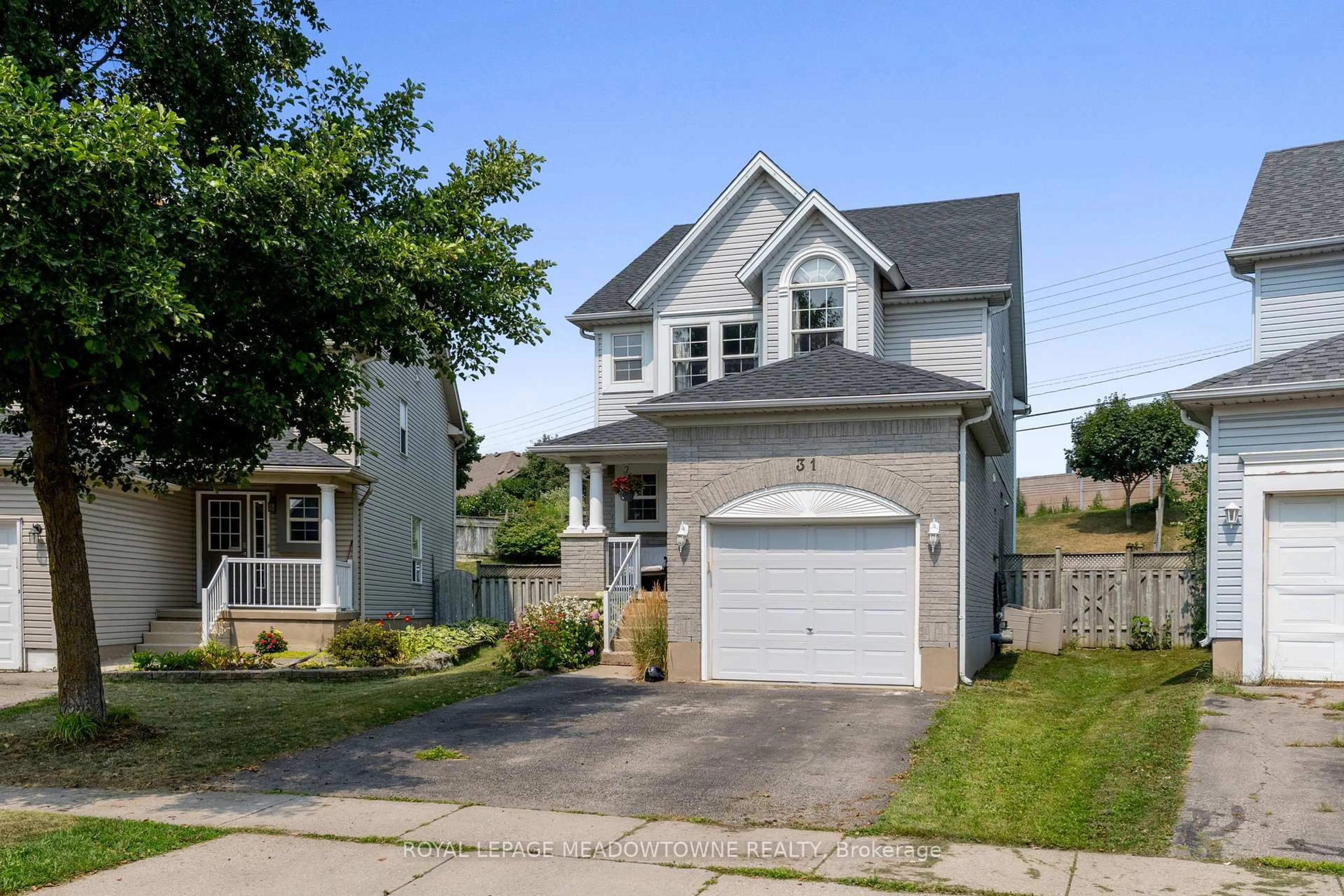 Home with vinyl exterior material, street for 31 Newport Dr, Cambridge Ontario N3H 5P7
