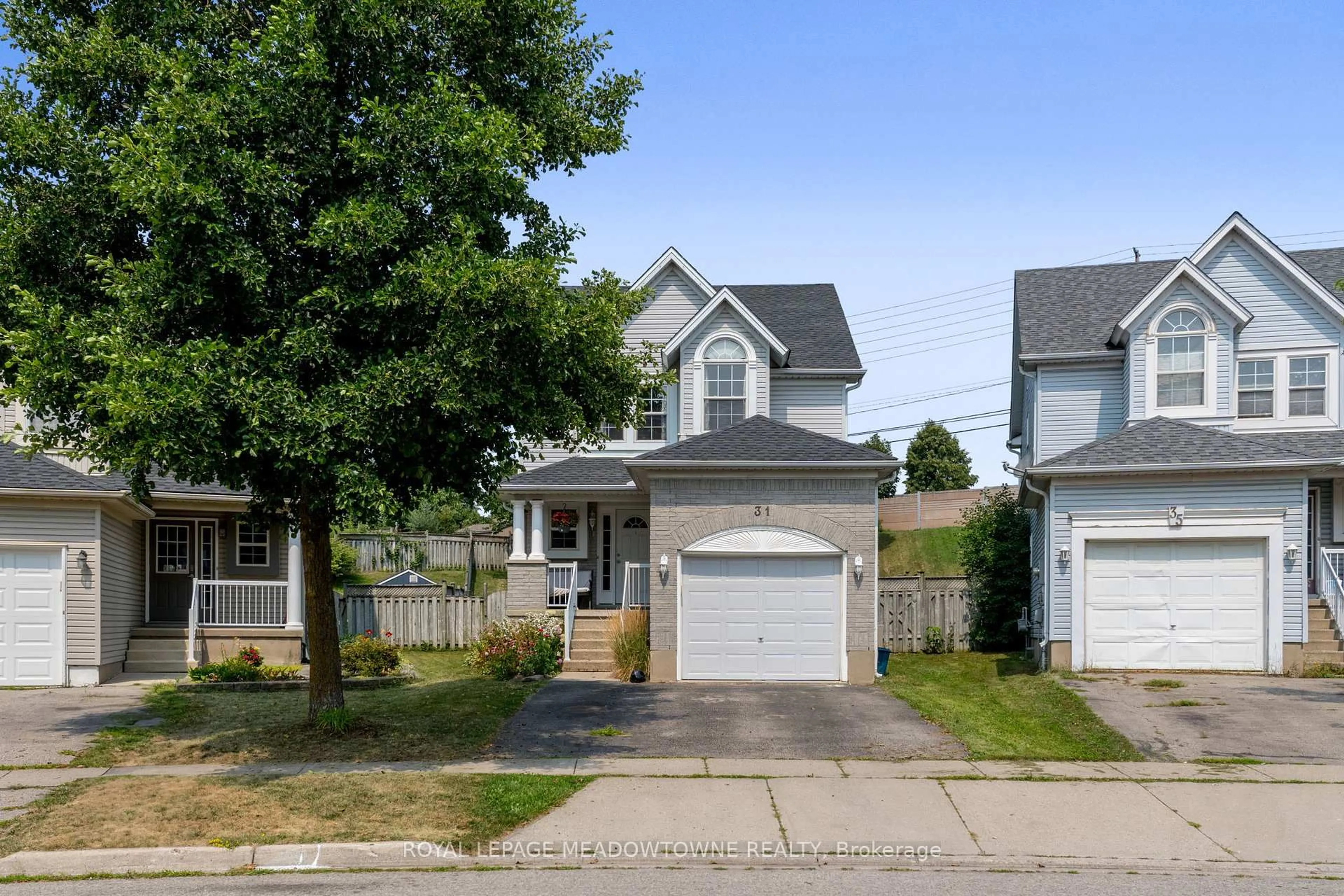 Home with vinyl exterior material, street for 31 Newport Dr, Cambridge Ontario N3H 5P7