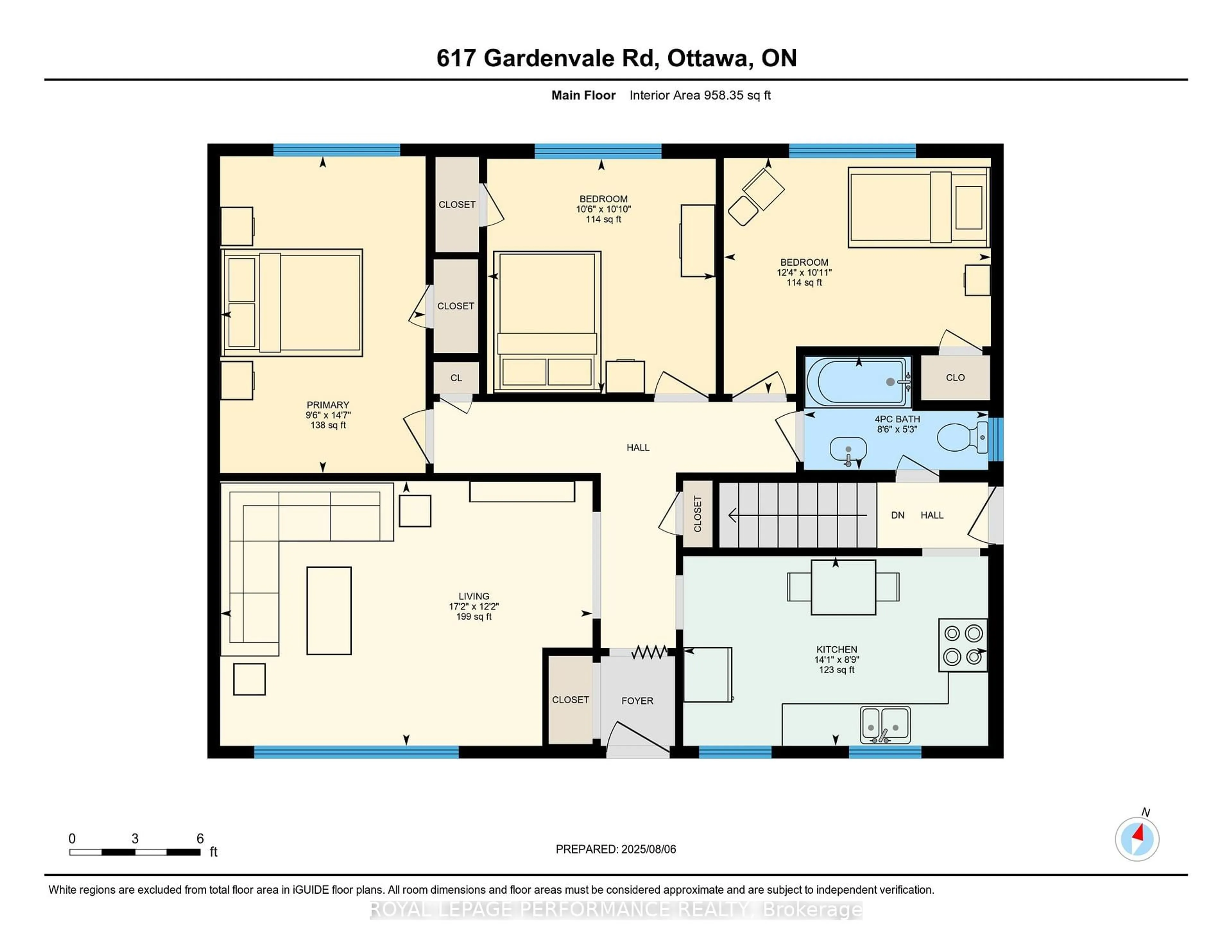 Floor plan for 617 Gardenvale Rd, Ottawa Ontario K1K 1E5