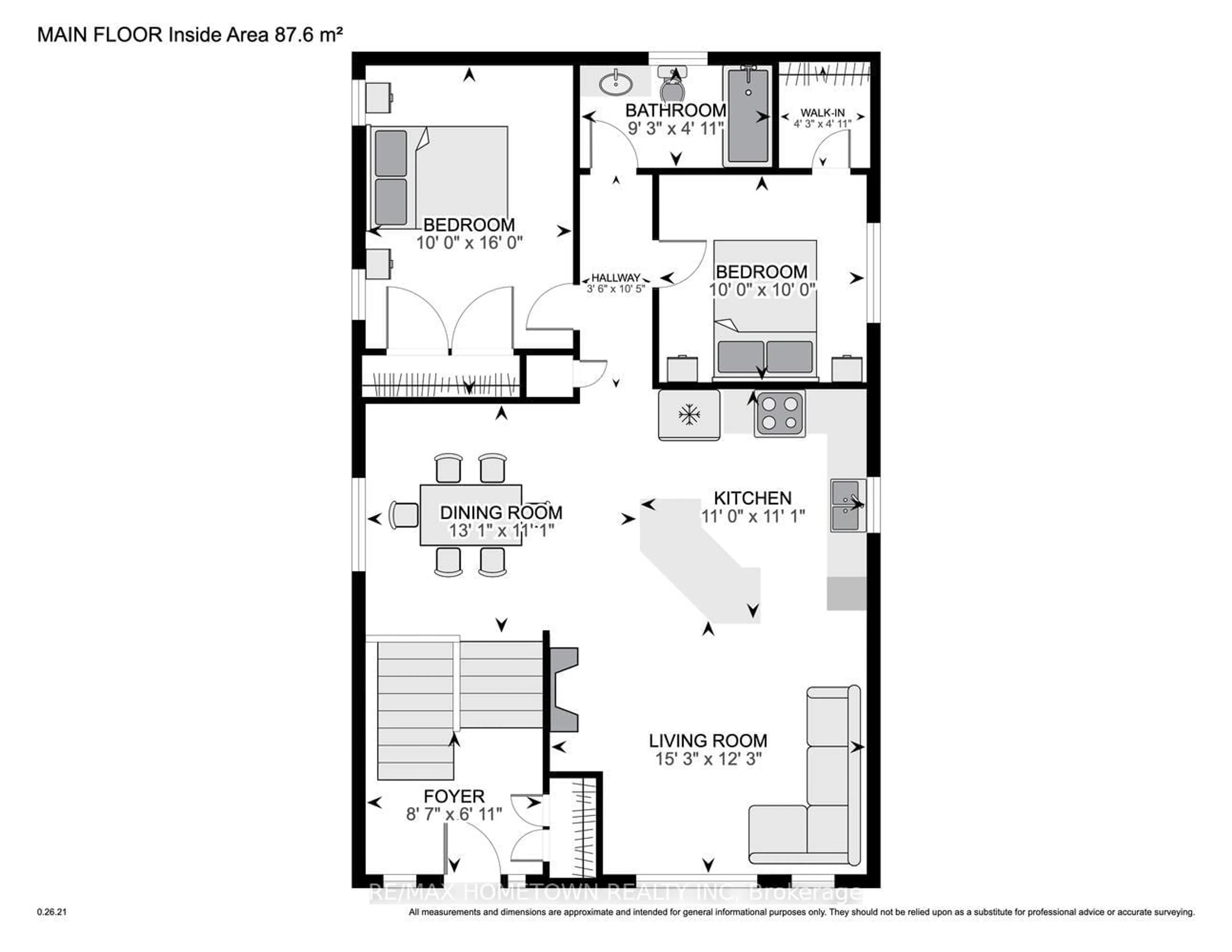 Floor plan for 182 Wood St, Prescott Ontario K0E 1T0