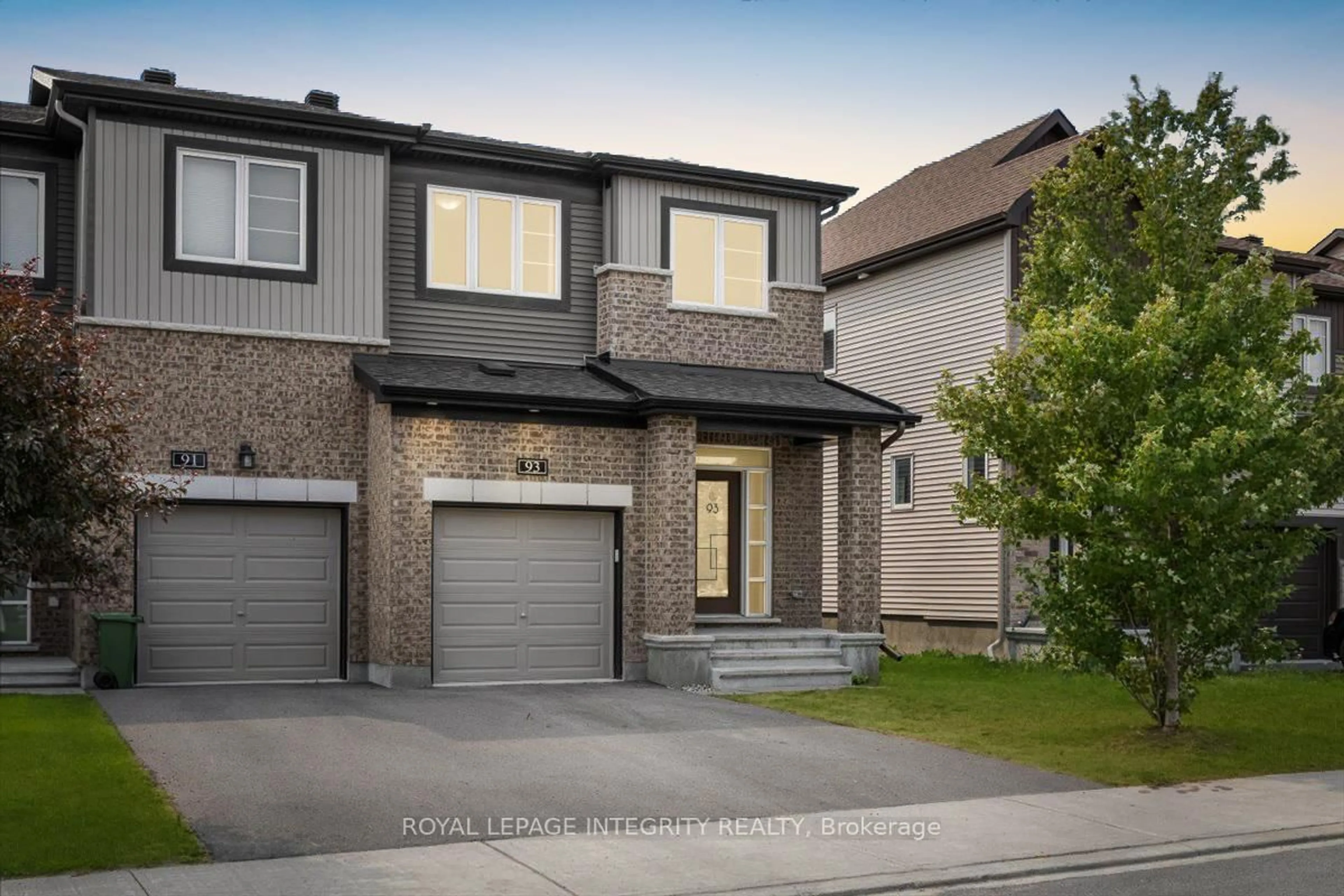 Home with brick exterior material, street for 93 Aura Ave, Ottawa Ontario K2J 6R8