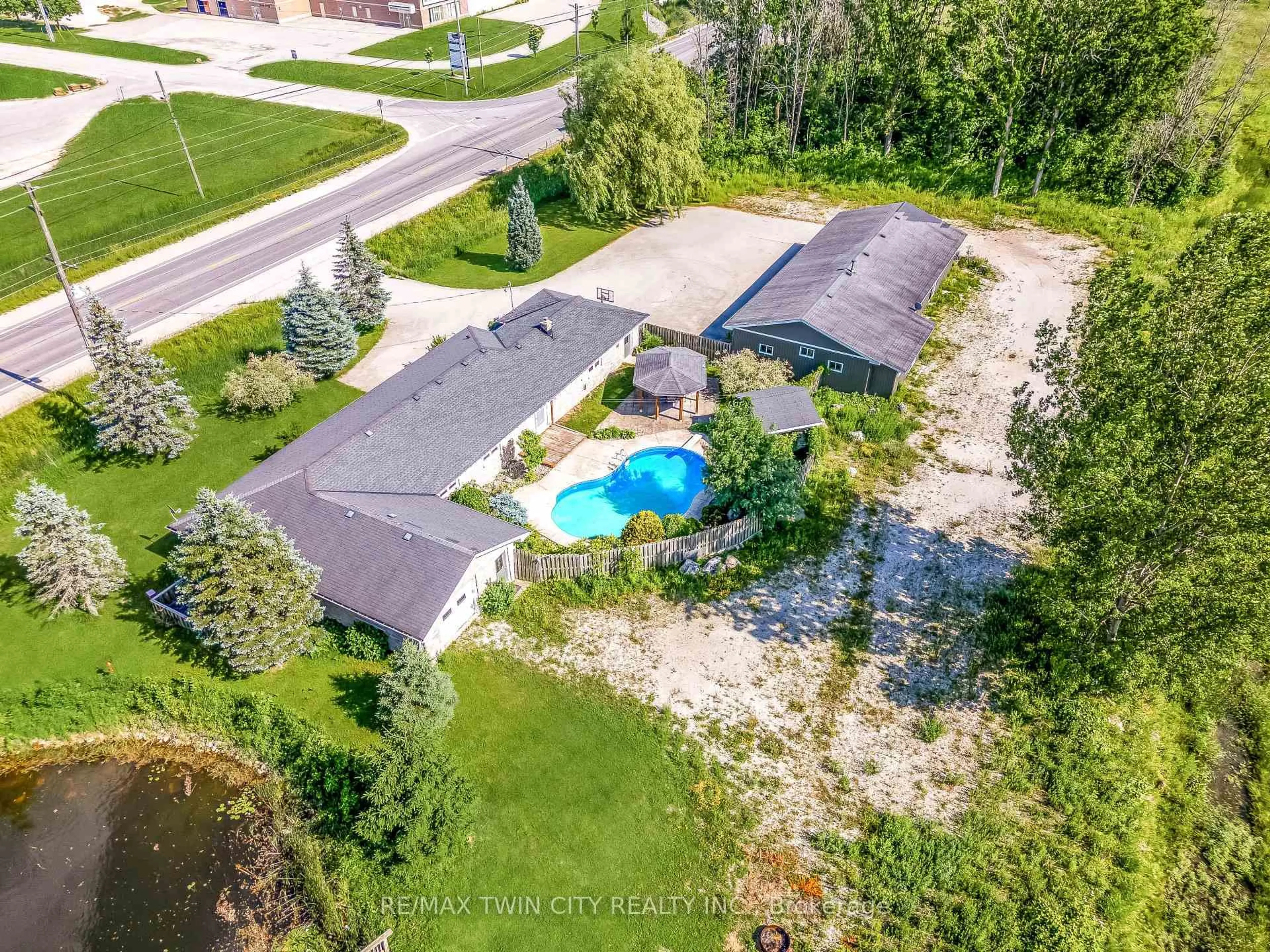 A pic from outside/outdoor area/front of a property/back of a property/a pic from drone, water/lake/river/ocean view for 717906 HIGHWAY 6, Owen Sound Ontario N4K 5N7