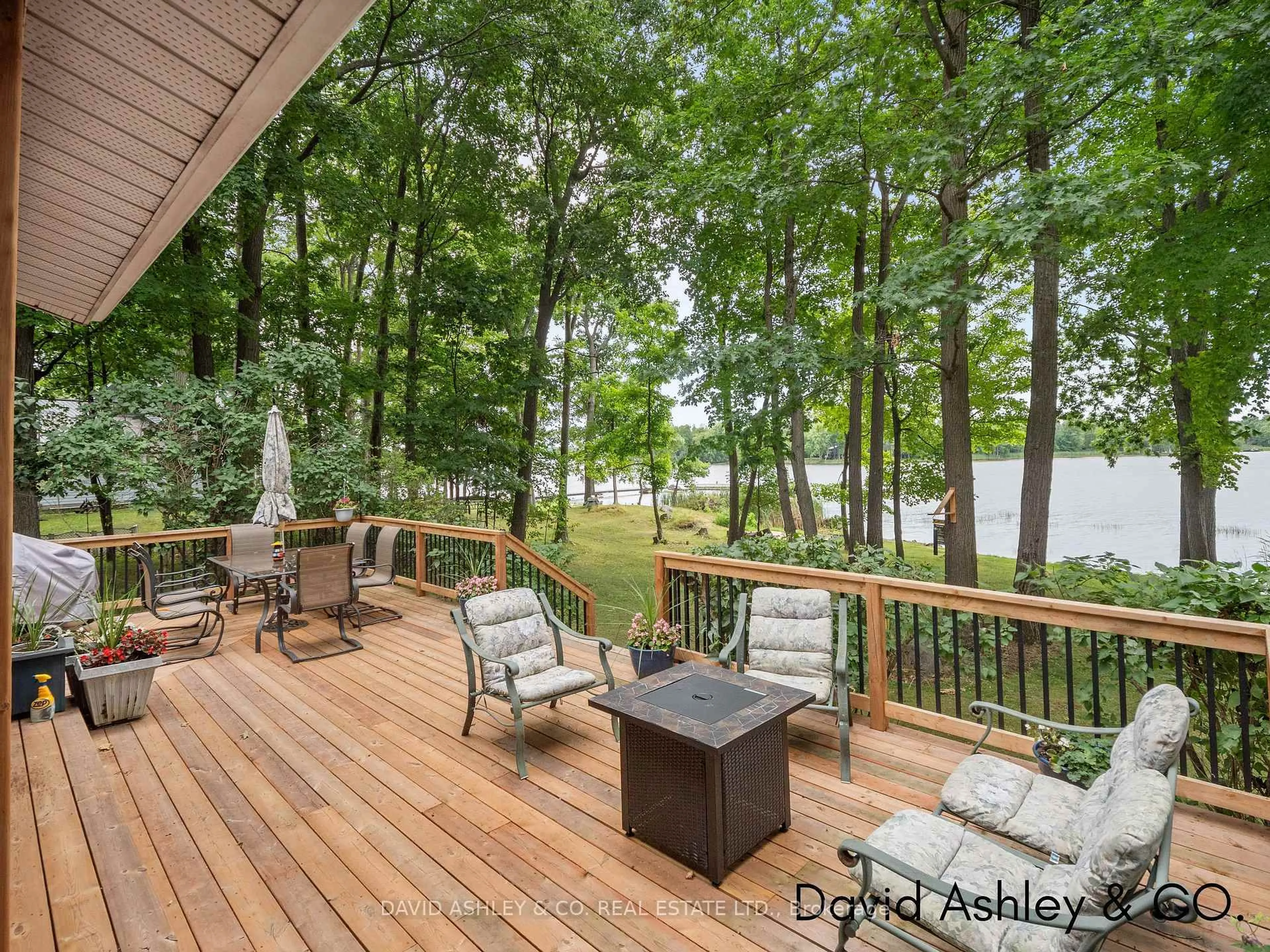 Patio, water/lake/river/ocean view for 489 Tracy's Point Rd, Rideau Lakes Ontario K7H 3C5