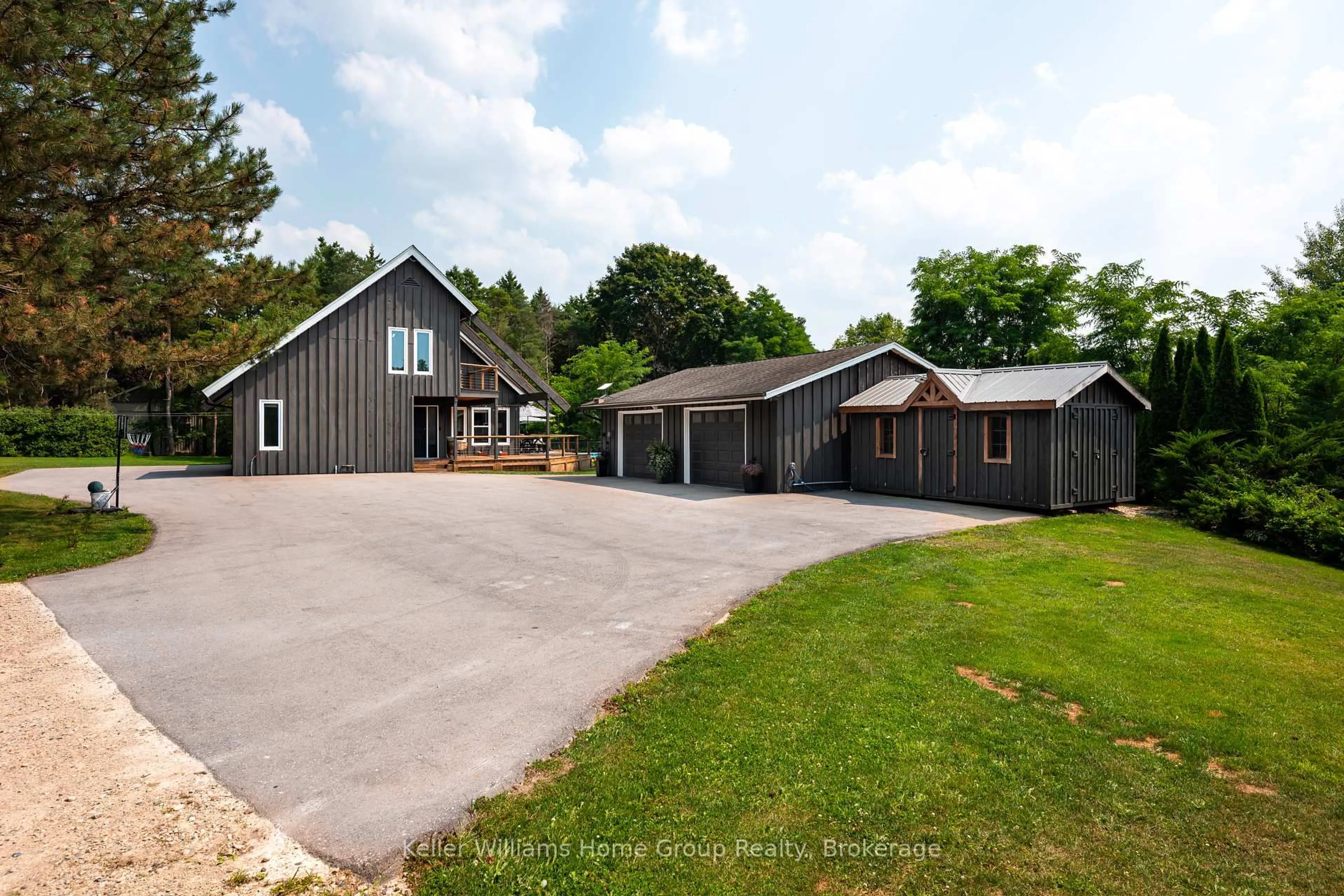A pic from outside/outdoor area/front of a property/back of a property/a pic from drone, street for 7021 Wellington Rd 109 Rd, Mapleton Ontario N0G 2K0