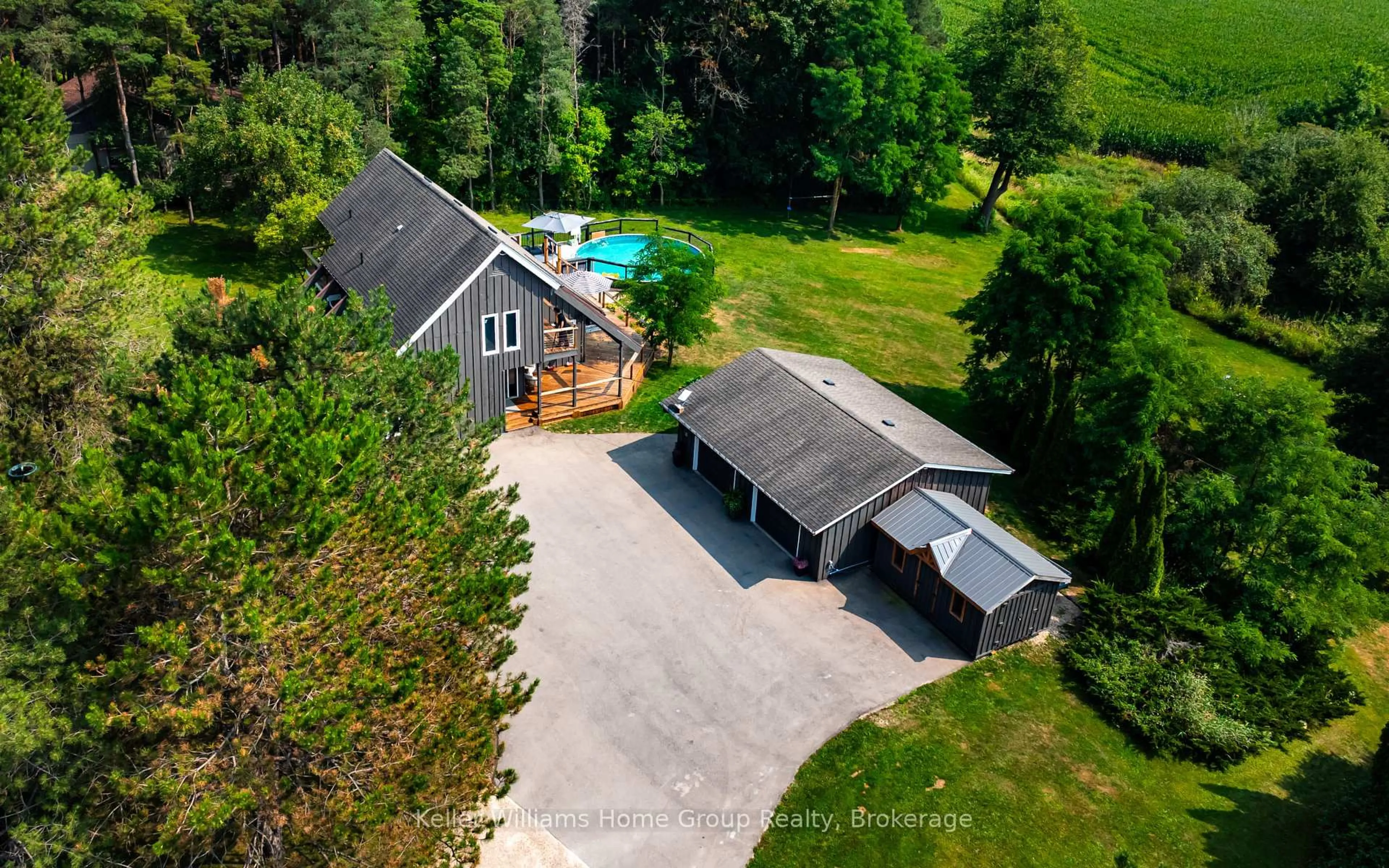 A pic from outside/outdoor area/front of a property/back of a property/a pic from drone, unknown for 7021 Wellington Rd 109 Rd, Mapleton Ontario N0G 2K0