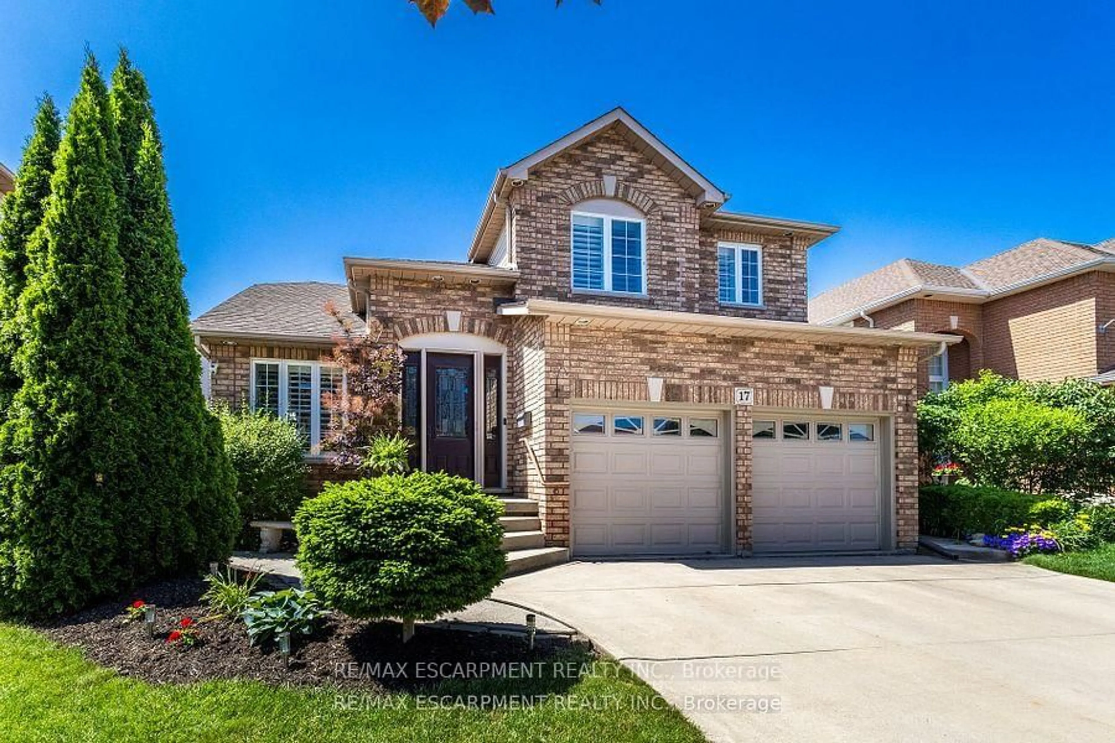 Home with brick exterior material, street for 17 Hillgarden Dr, Hamilton Ontario L8J 3R3