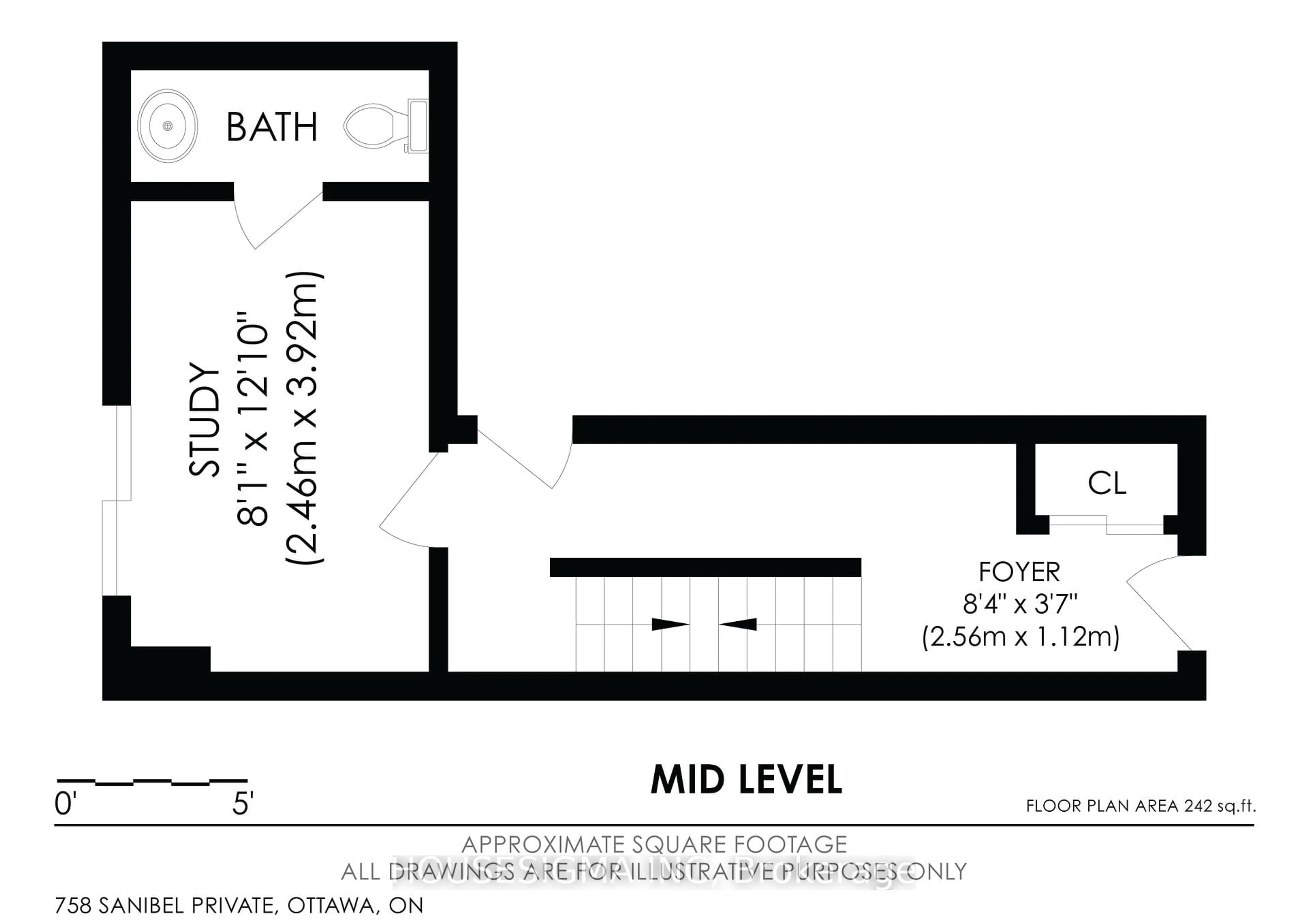 Floor plan for 758 Sanibel Private, Ottawa Ontario K2H 0A8