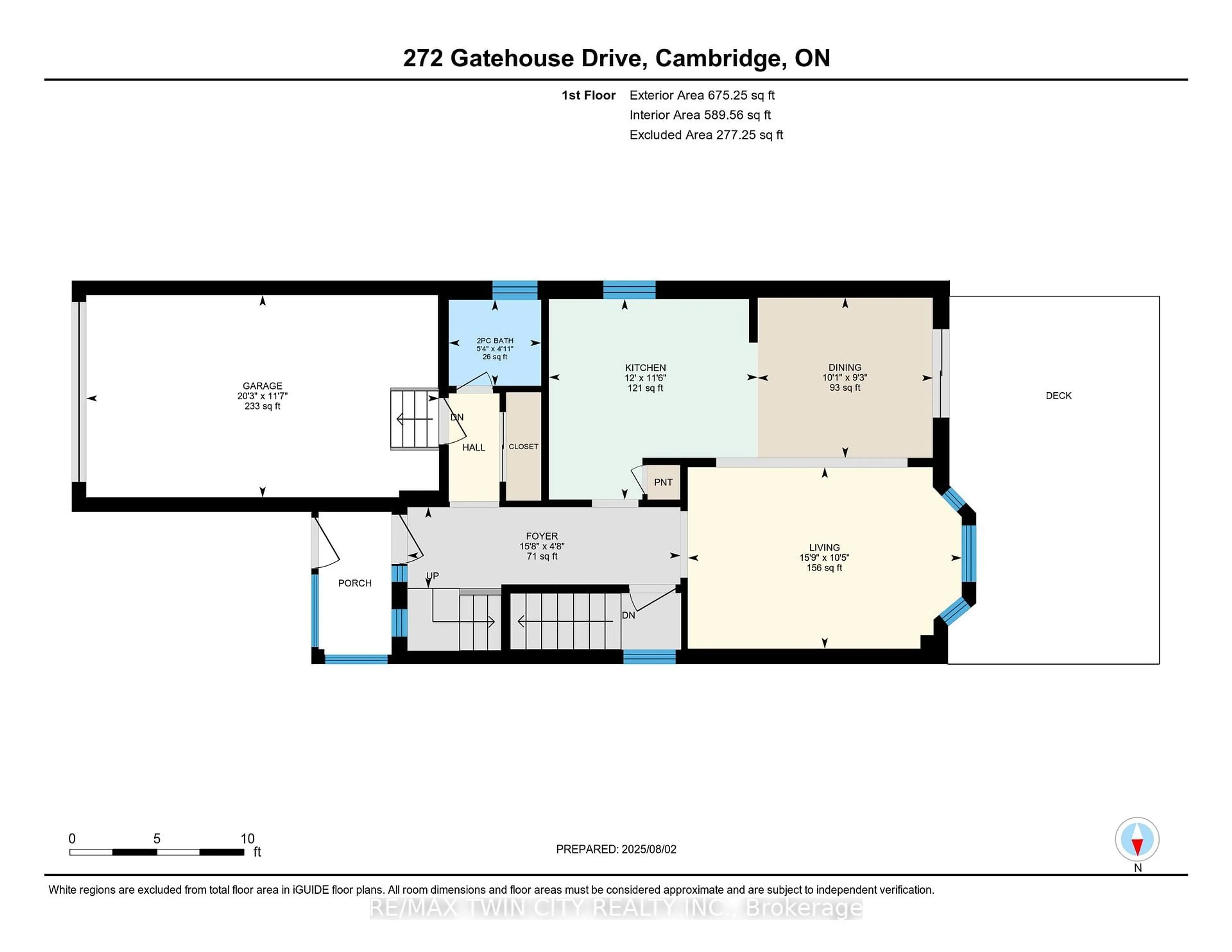 Floor plan for 272 Gatehouse Dr, Cambridge Ontario N1P 1E6