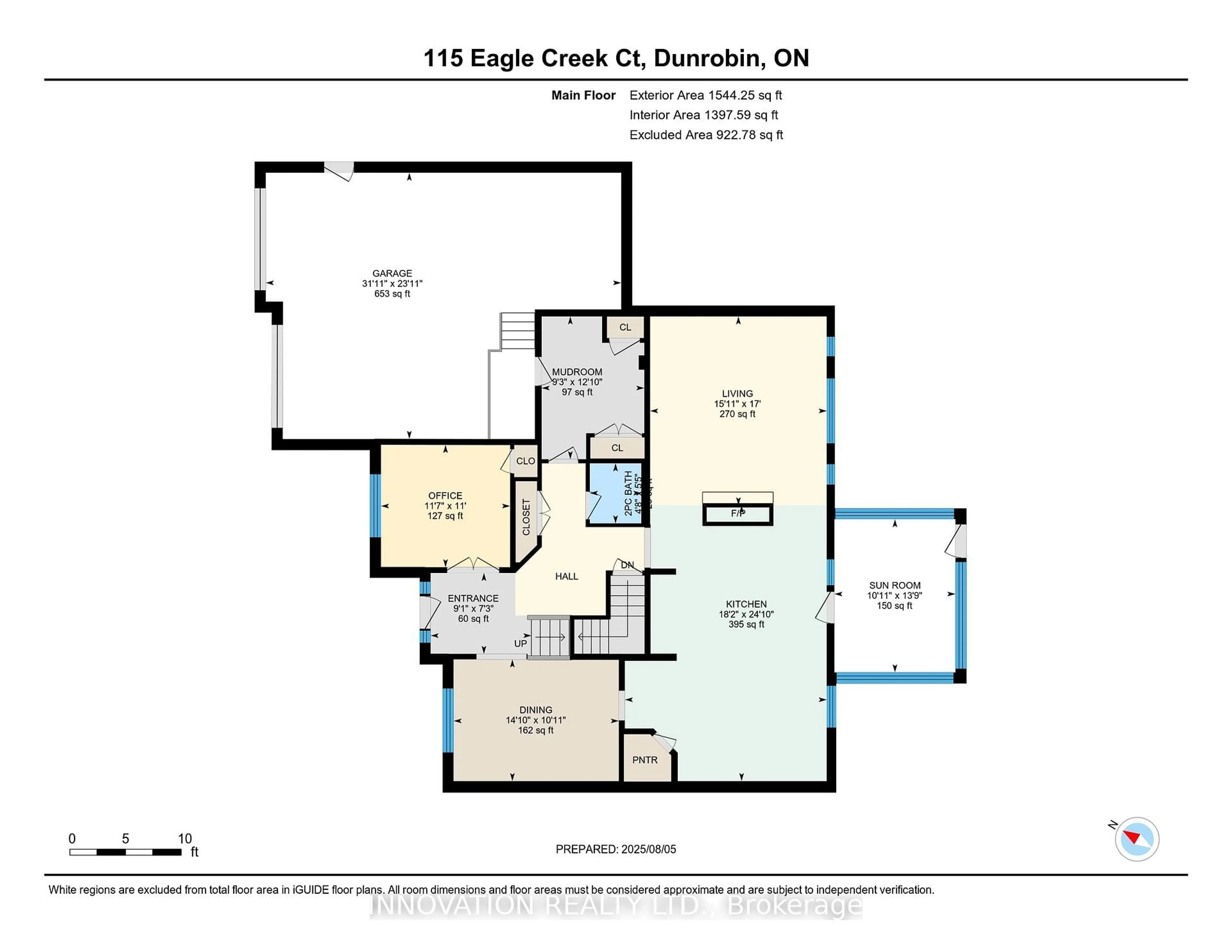Floor plan for 115 Eagle Creek Crt, Ottawa Ontario K0A 1T0