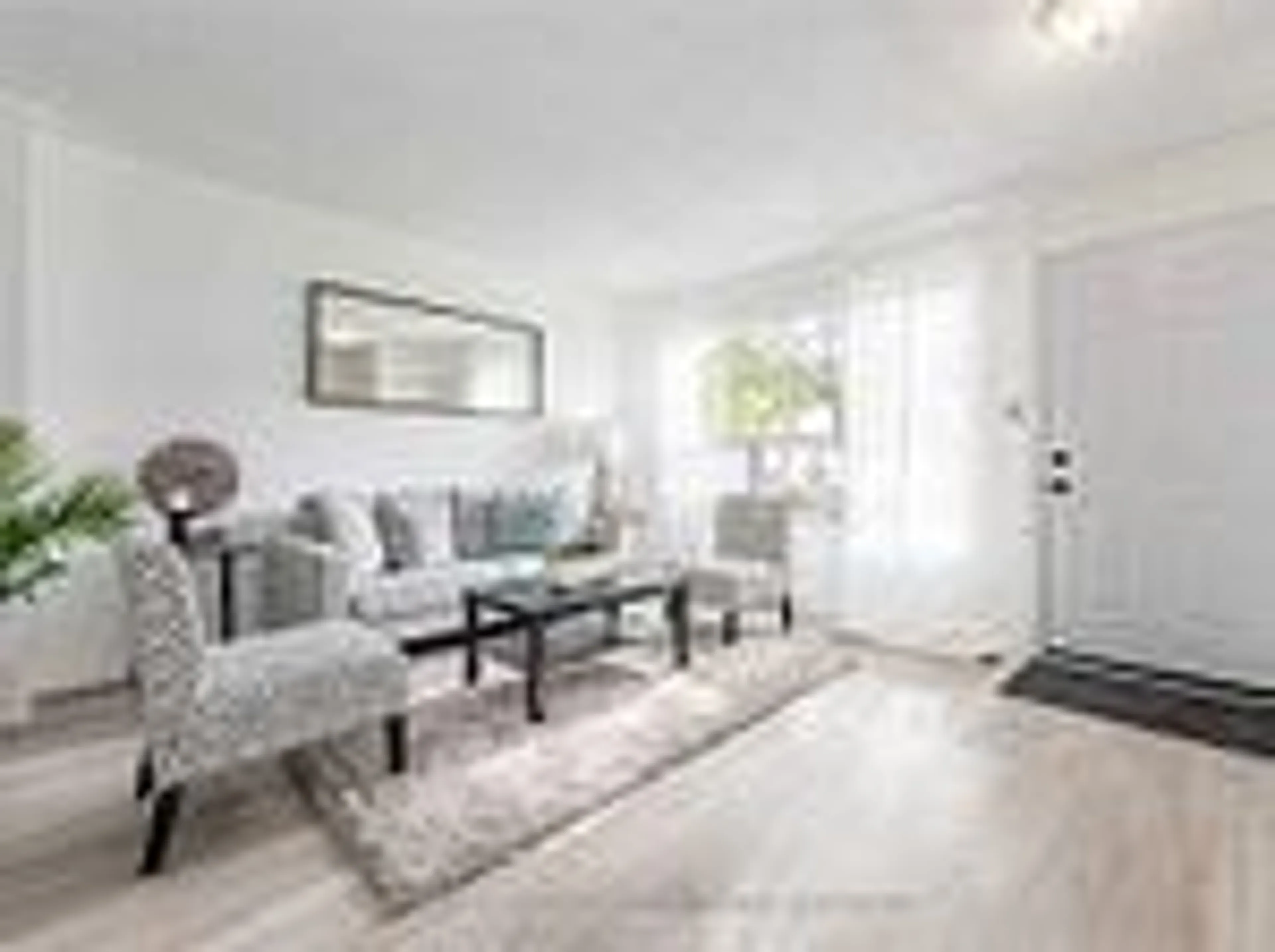 Living room with furniture, wood/laminate floor for 164 Jansen Ave, Kitchener Ontario N2A 2L7