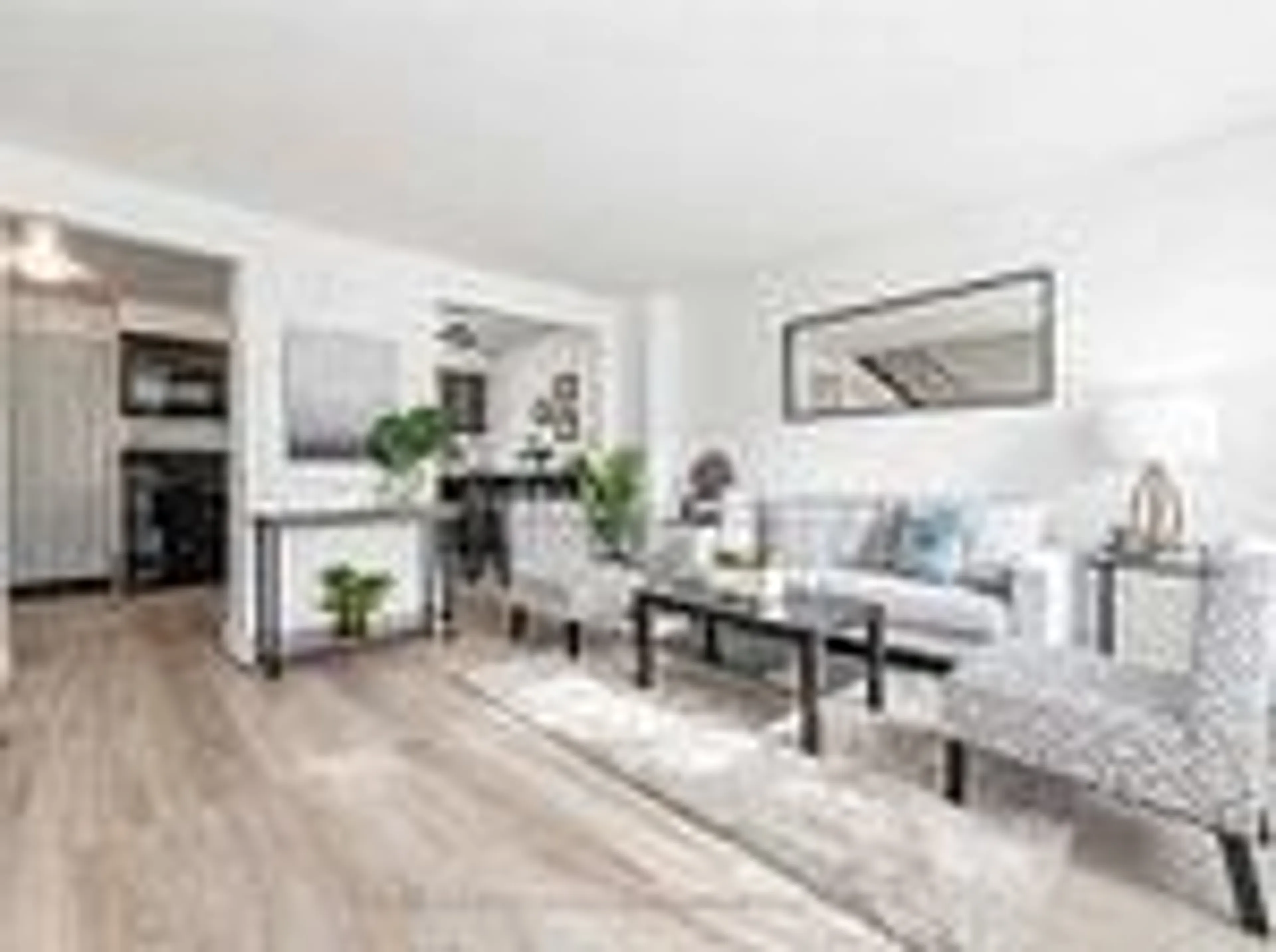 Living room with furniture, wood/laminate floor for 164 Jansen Ave, Kitchener Ontario N2A 2L7