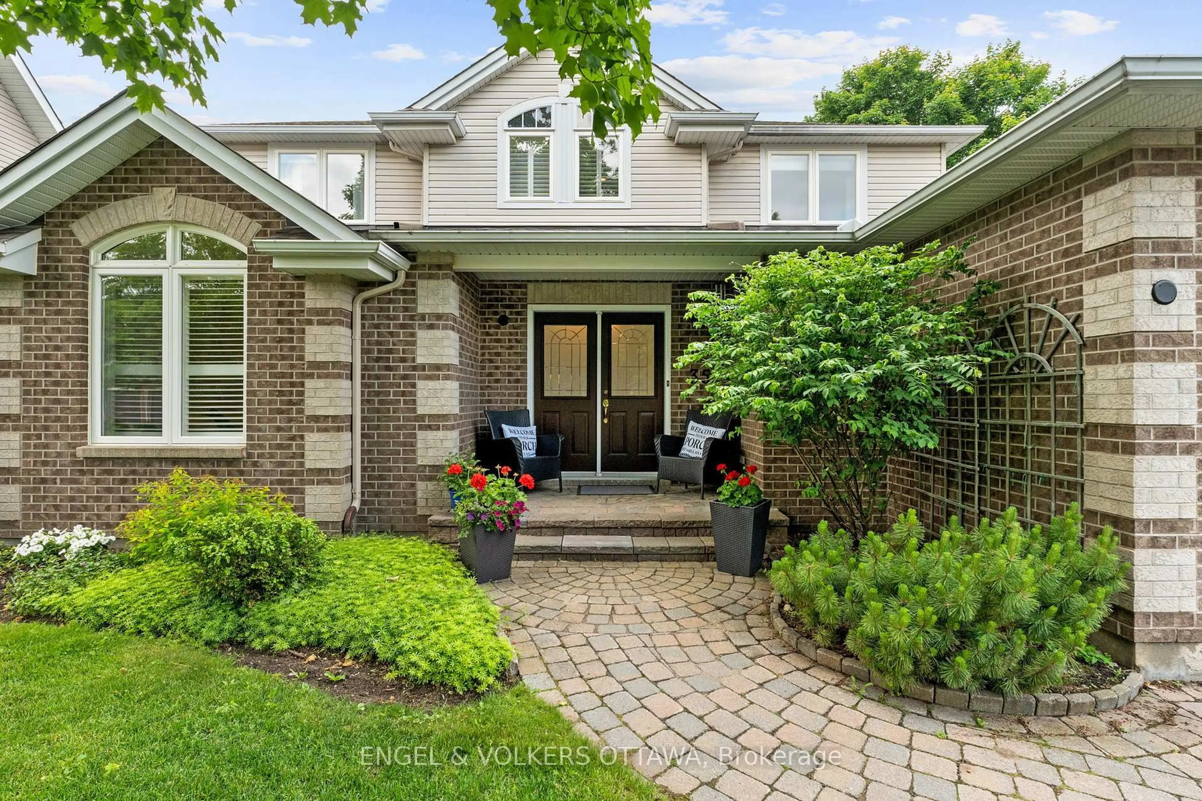 Home with brick exterior material, street for 35 Heritage Grove Cres, Ottawa Ontario K2S 1R2