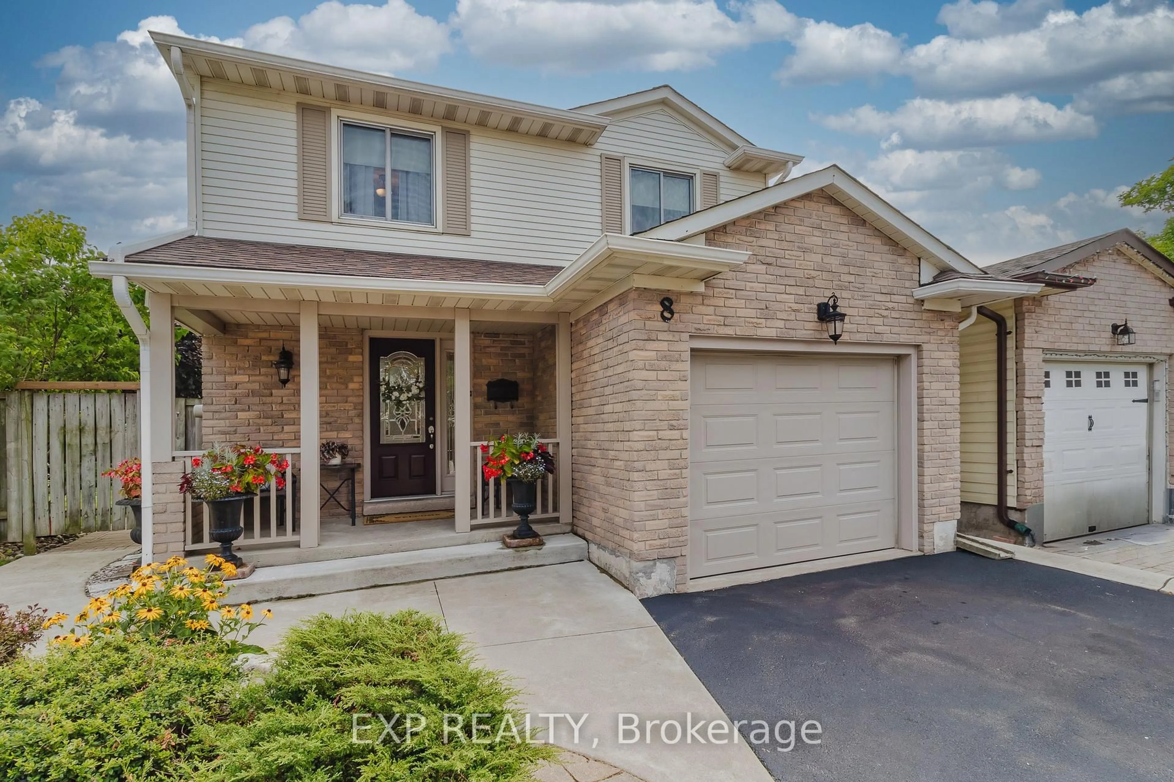 Home with brick exterior material, street for 8 Viva Crt, Hamilton Ontario L8J 1X6