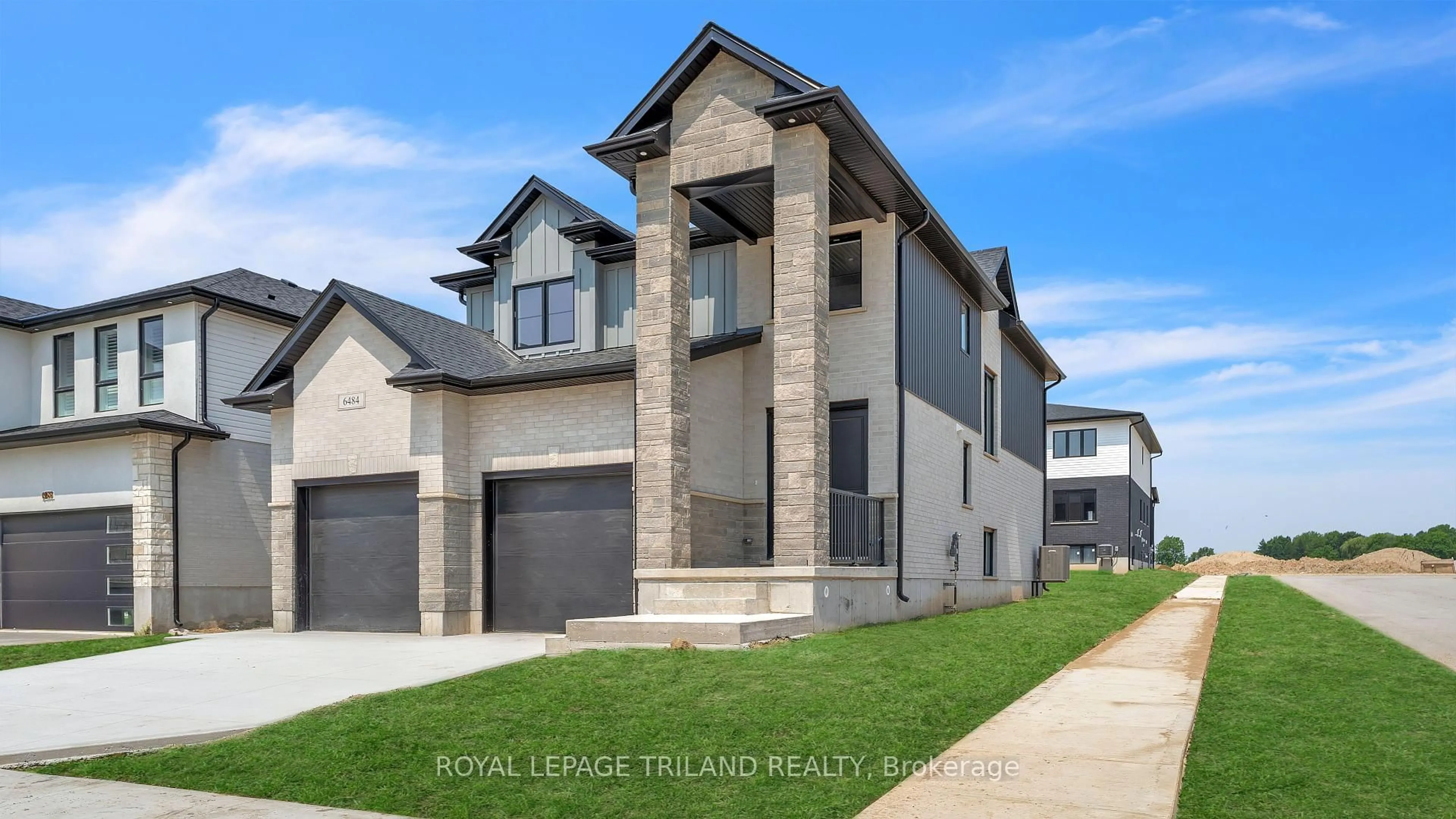 Home with brick exterior material, street for 6484 Heathwoods Ave, London South Ontario N6P 0J7
