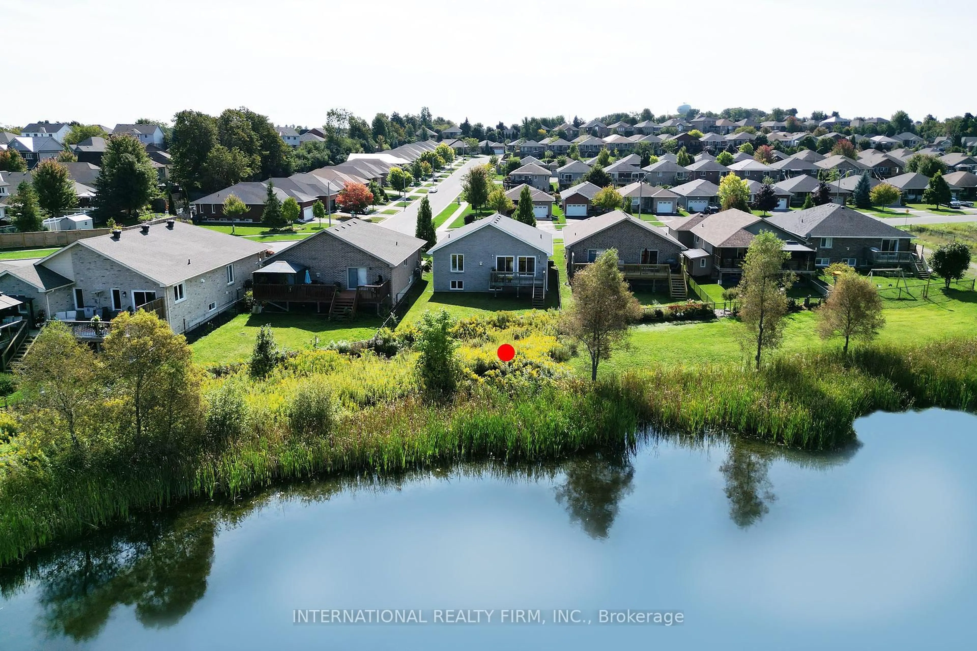 A pic from outside/outdoor area/front of a property/back of a property/a pic from drone, water/lake/river/ocean view for 1453 Ireland Dr, Peterborough West Ontario K9K 0A4