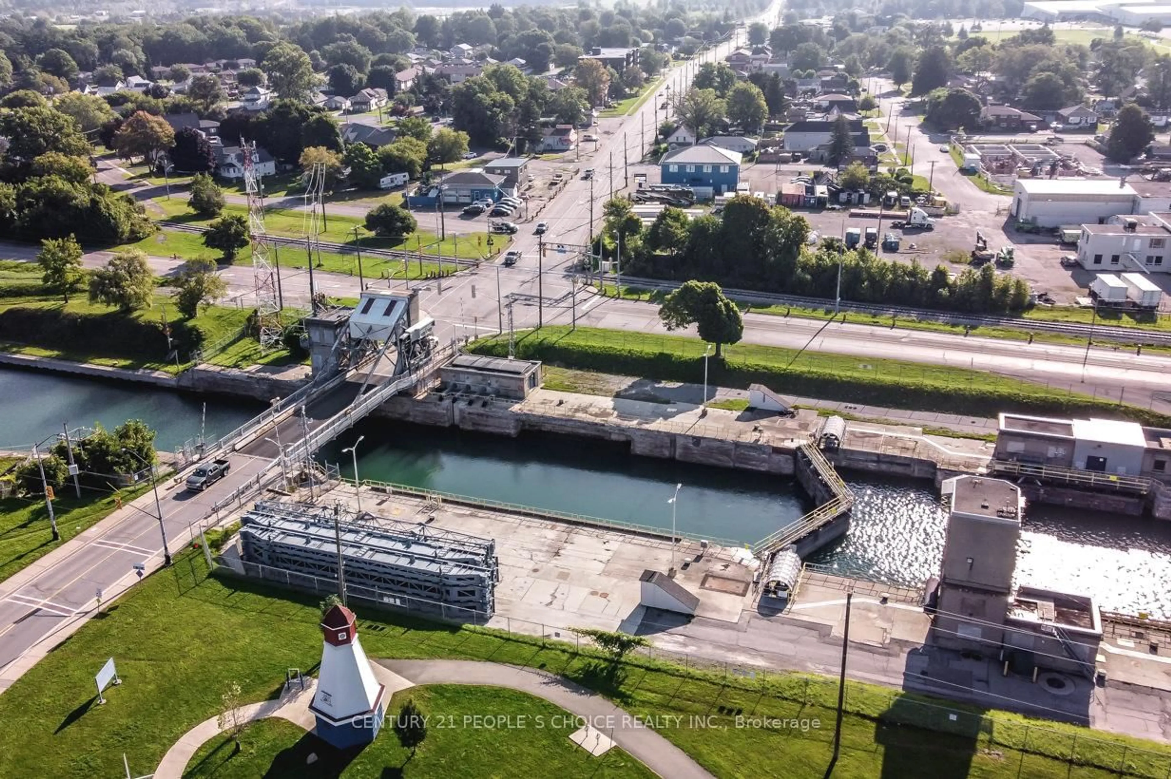 A pic from outside/outdoor area/front of a property/back of a property/a pic from drone, water/lake/river/ocean view for 72 Main St #213, Port Colborne Ontario L3K 5Z8