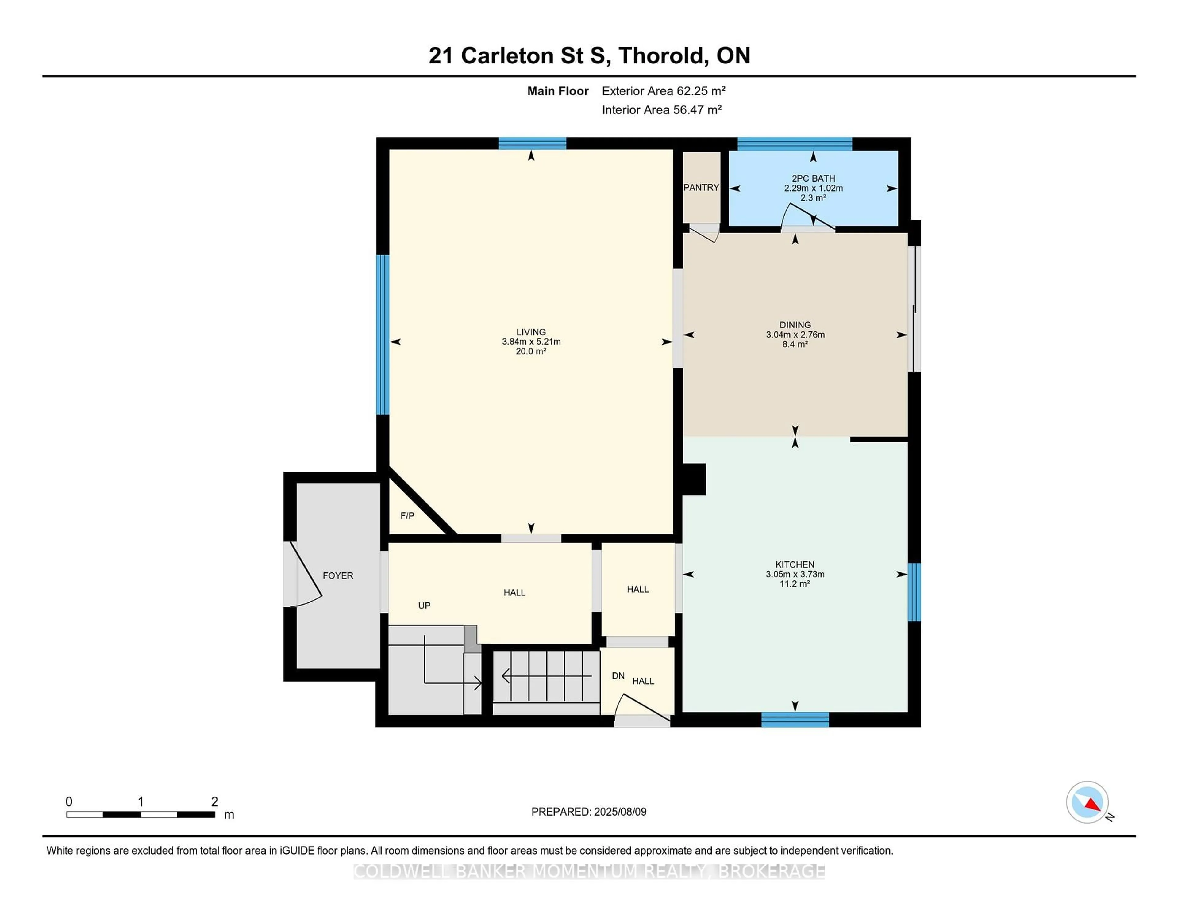 Floor plan for 21 Carleton St, Thorold Ontario L2V 1Z7