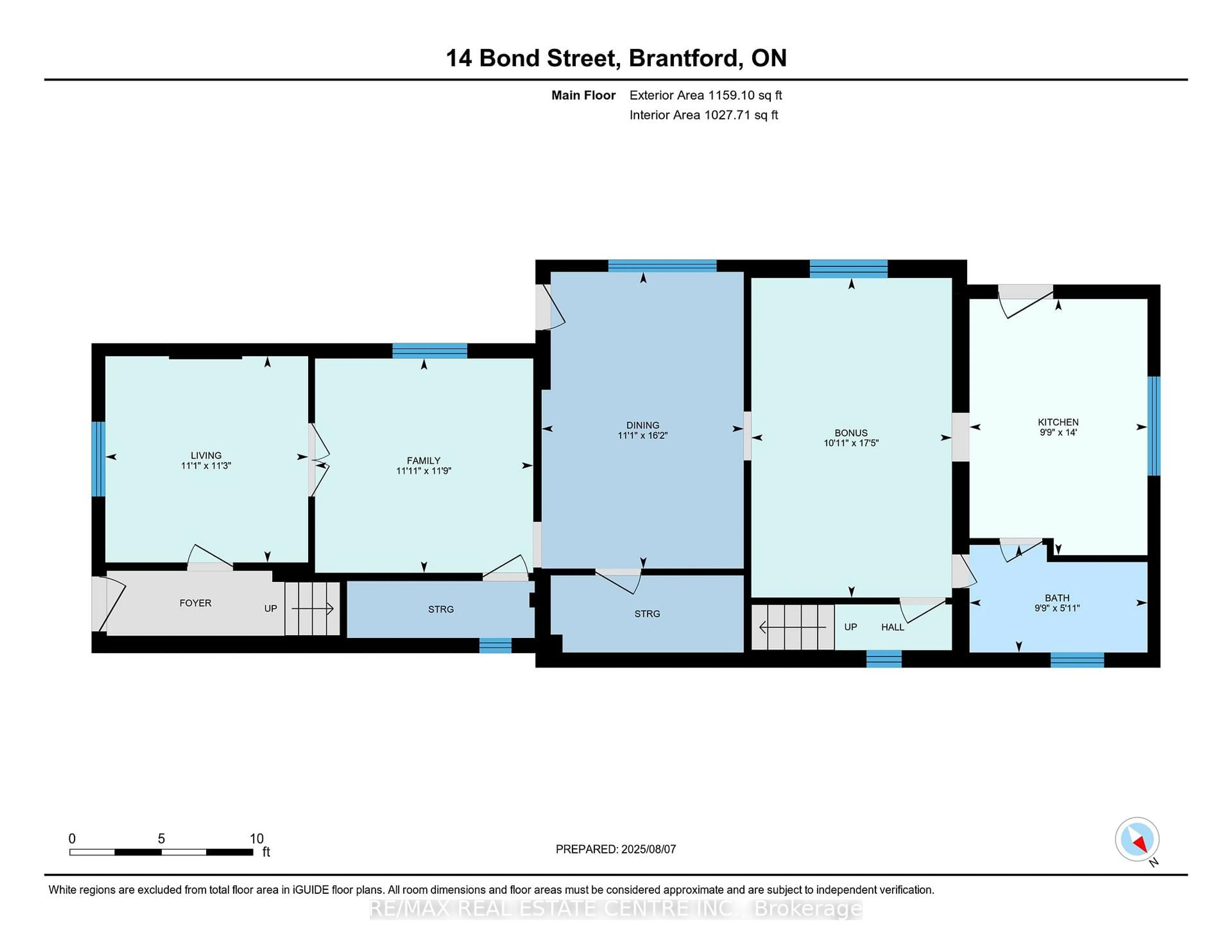 Floor plan for 14 Bond St, Brant Ontario N3R 4G5
