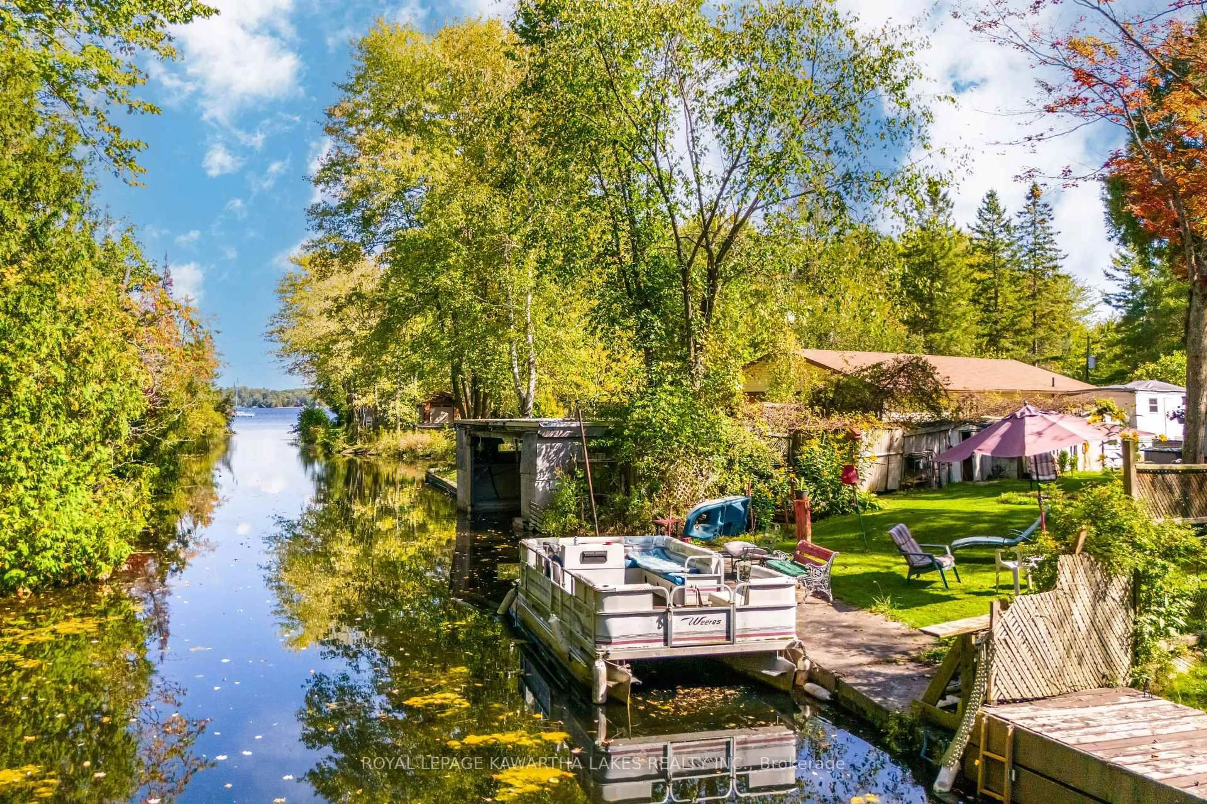 Patio, water/lake/river/ocean view for 31 Jubbs Shore Rd, Kawartha Lakes Ontario K0M 1N0