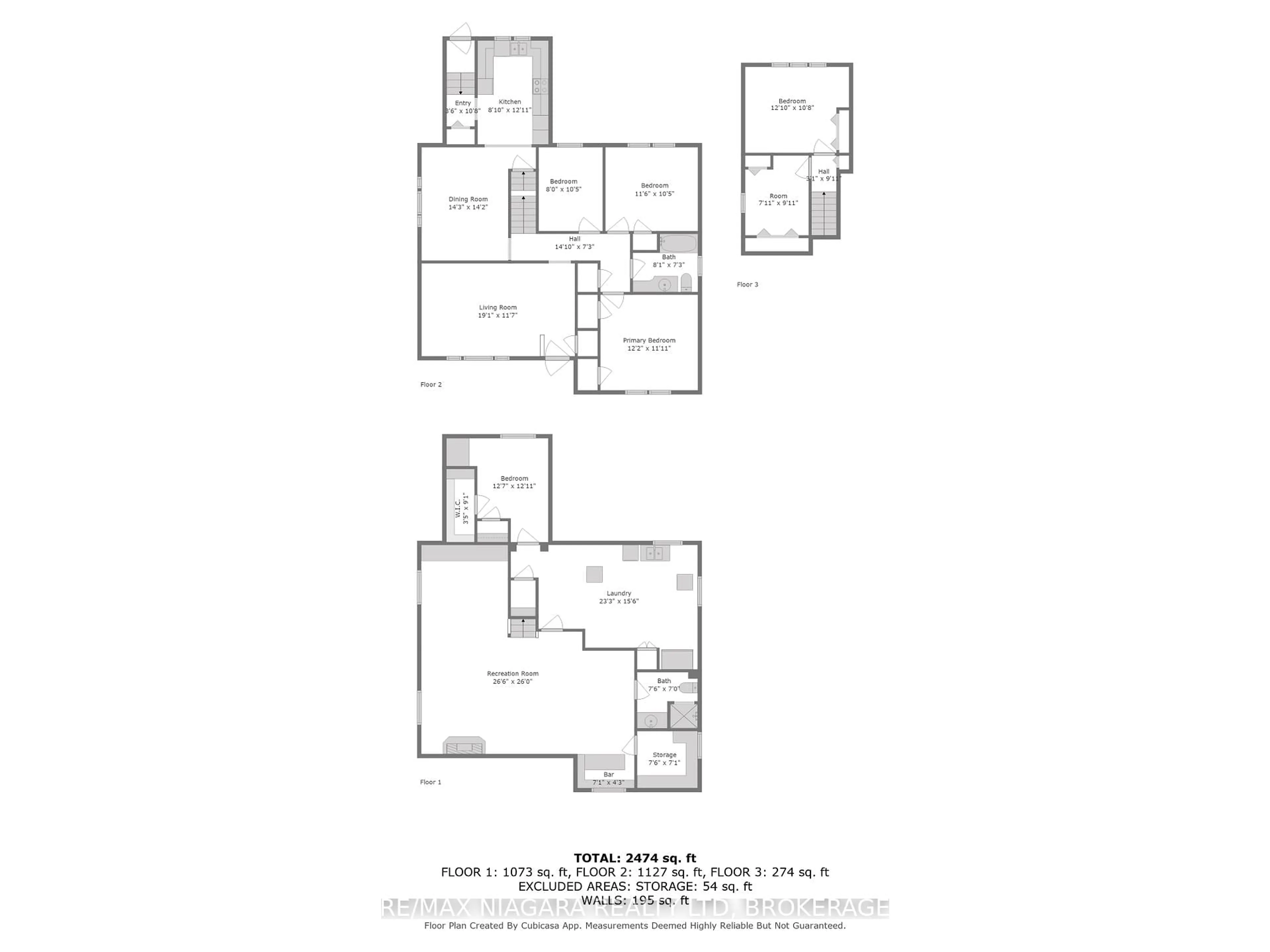 Floor plan for 22 South Cres, Port Colborne Ontario L3K 2X9