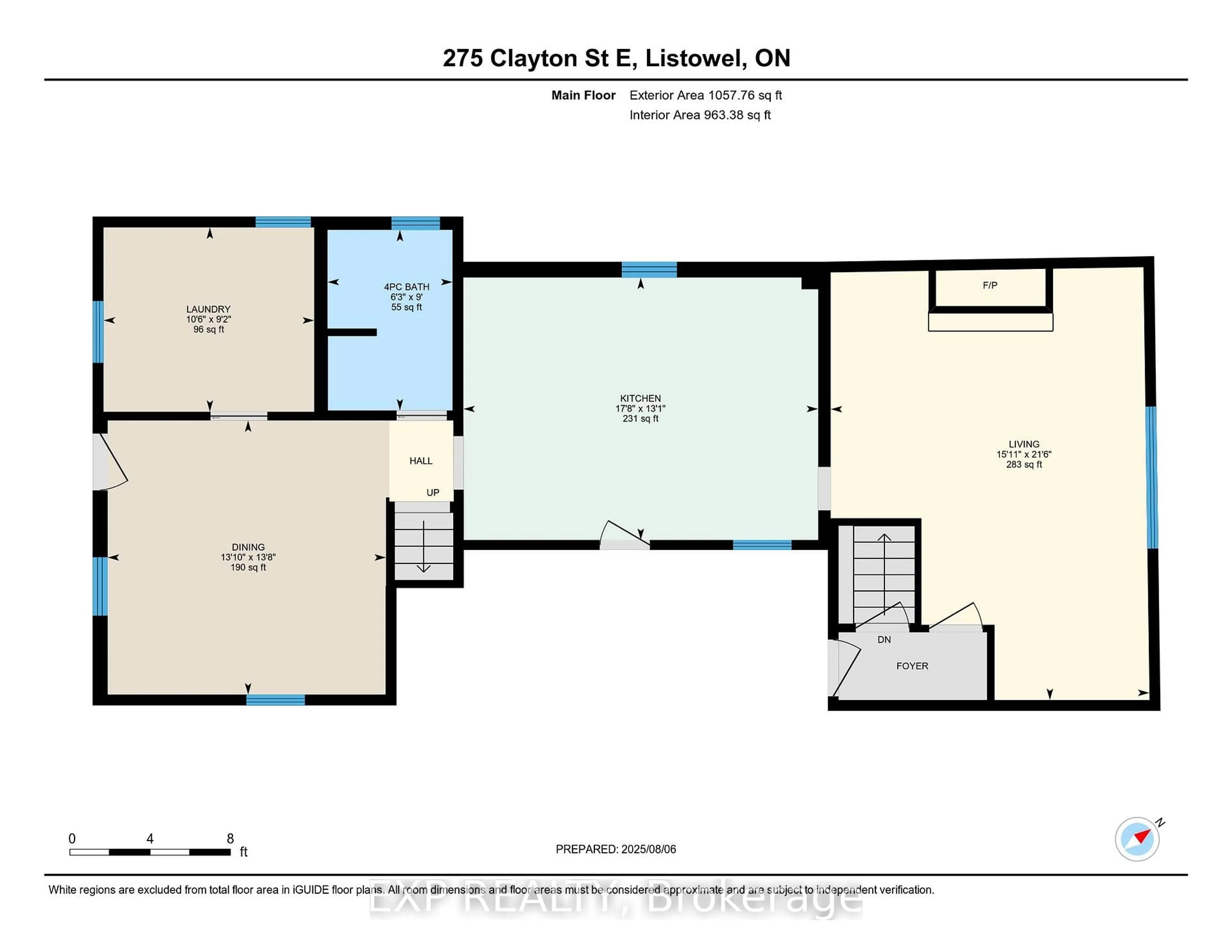 Floor plan for 275 Clayton St, North Perth Ontario N4W 2E9